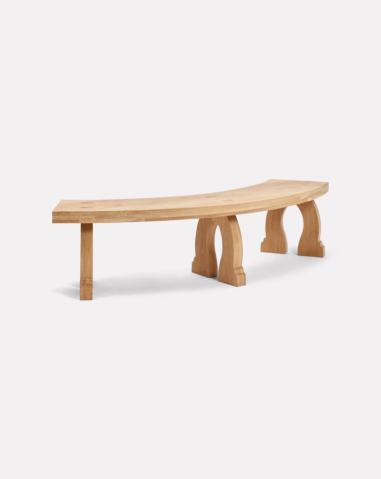 Sintra Oak Curved Bench Project 213A