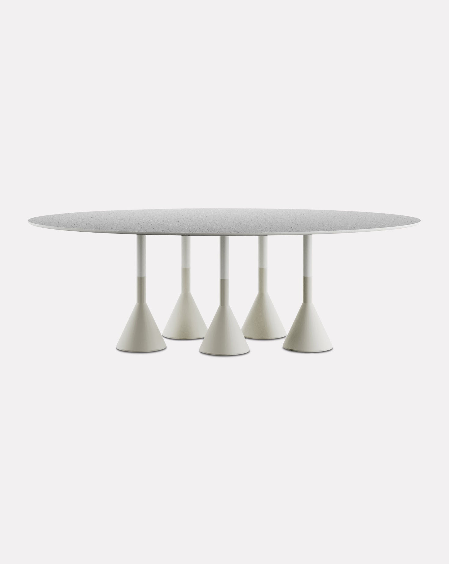 Soleil Oval Grey Dining Table HOMMÉS Studio