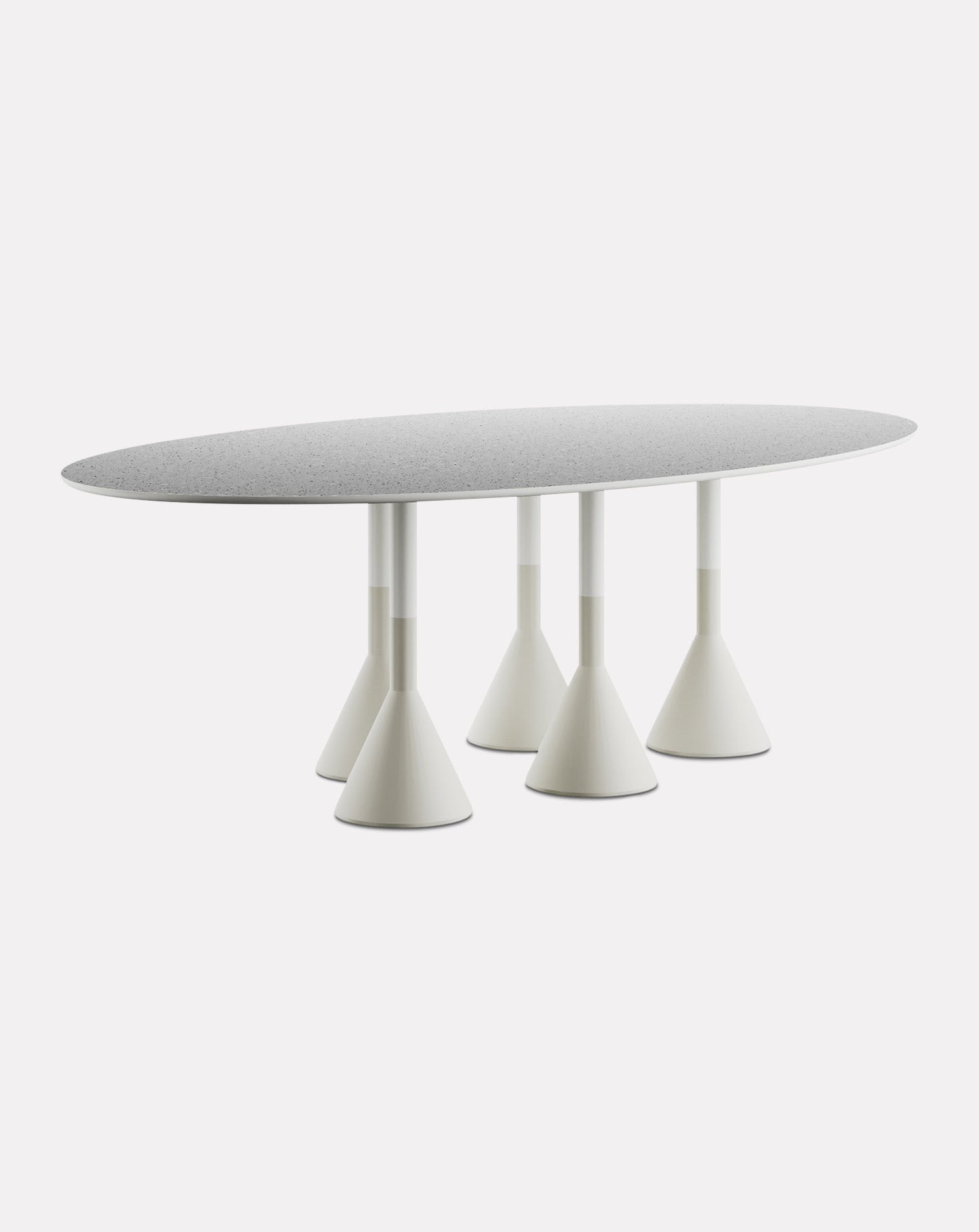 Soleil Oval Grey Dining Table HOMMÉS Studio