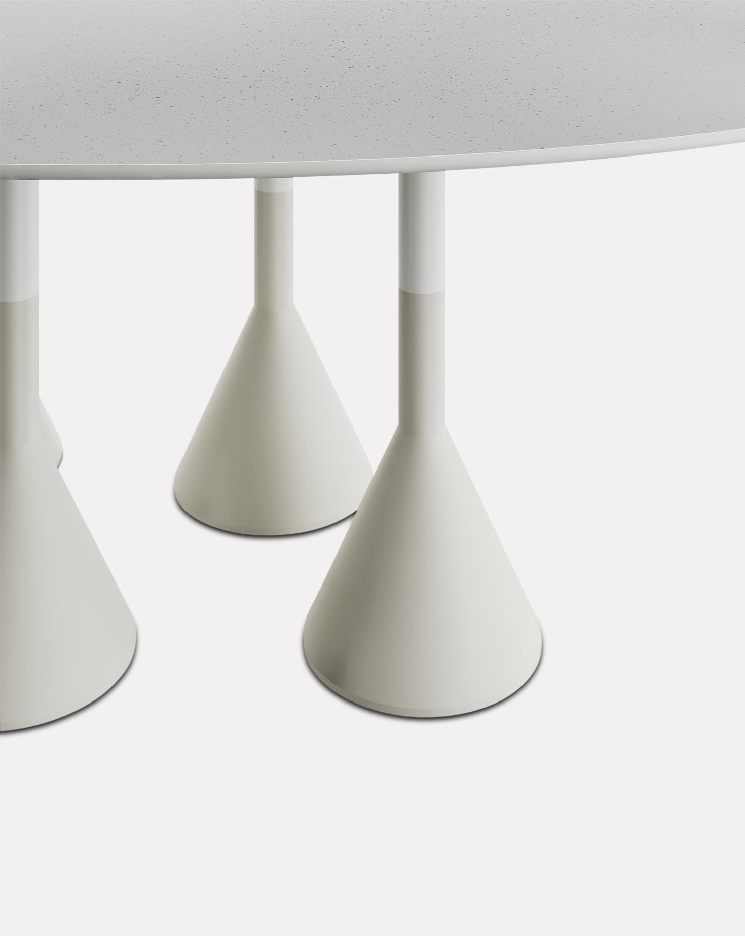 Soleil Oval Grey Dining Table HOMMÉS Studio