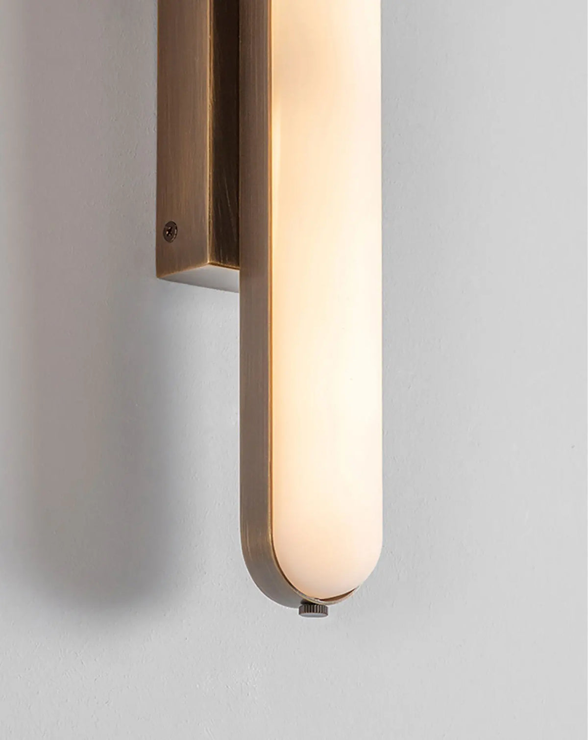 Stadium Rectangular Brushed Brass Wall Light WallLights by Square In ...