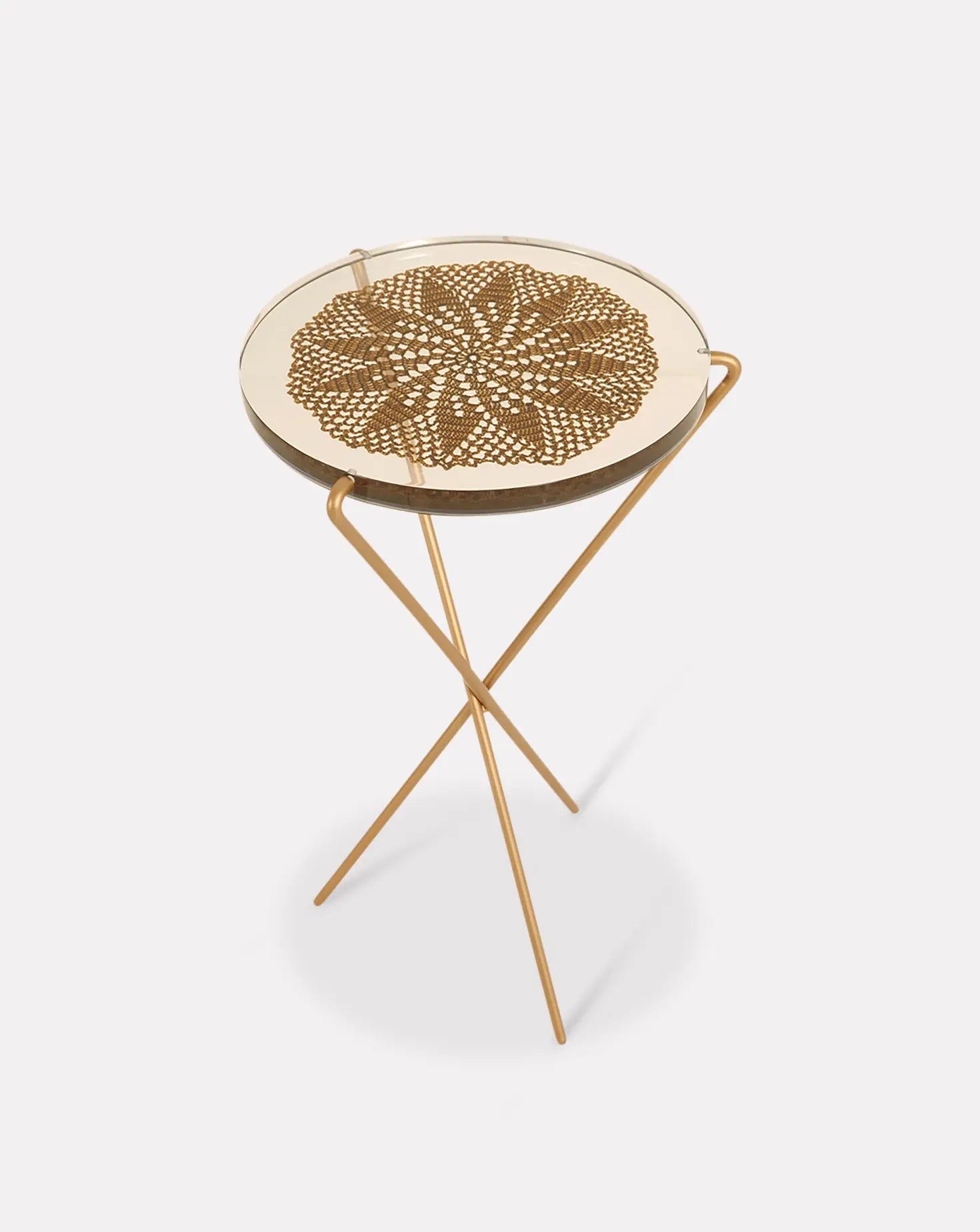 Teta Gold Inlay Side Table Nada Debs