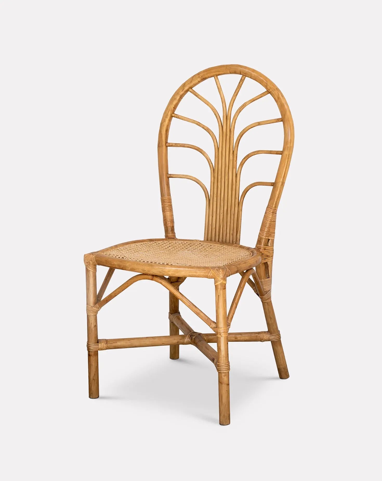 Set of 4 Palm Rattan Chair Justin Van Breda