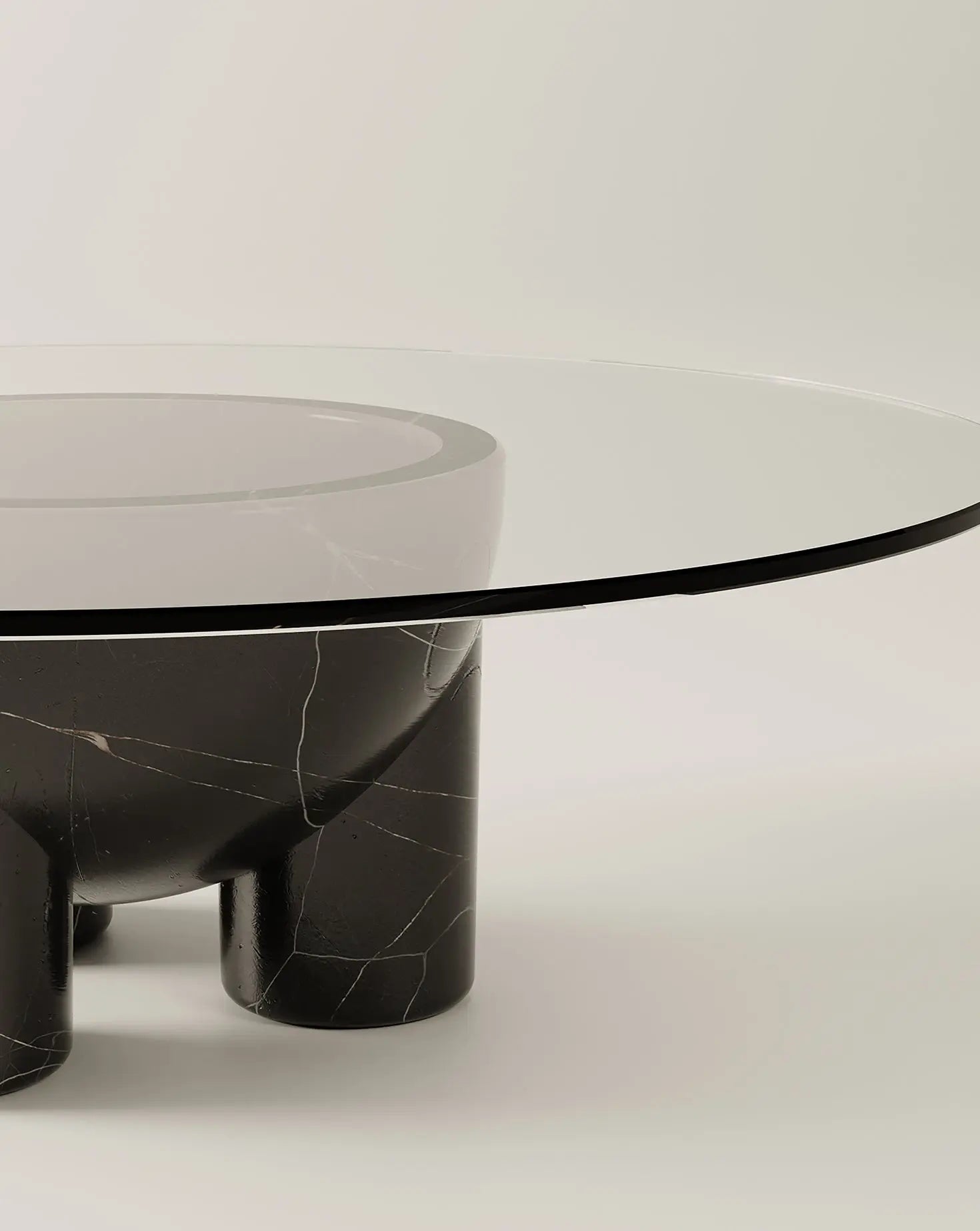 The U Line Nero Marquina Table Burgio