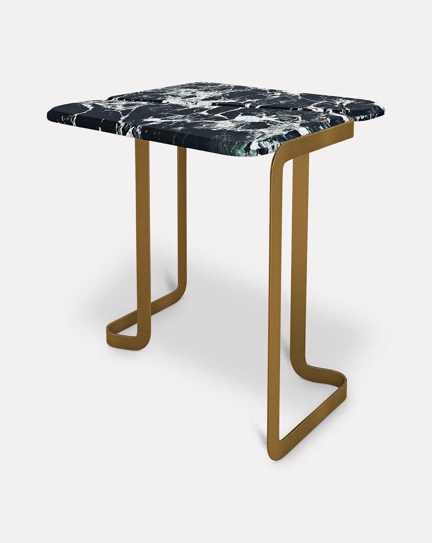 Tigris Verde Stone Side Table Marble Balloon