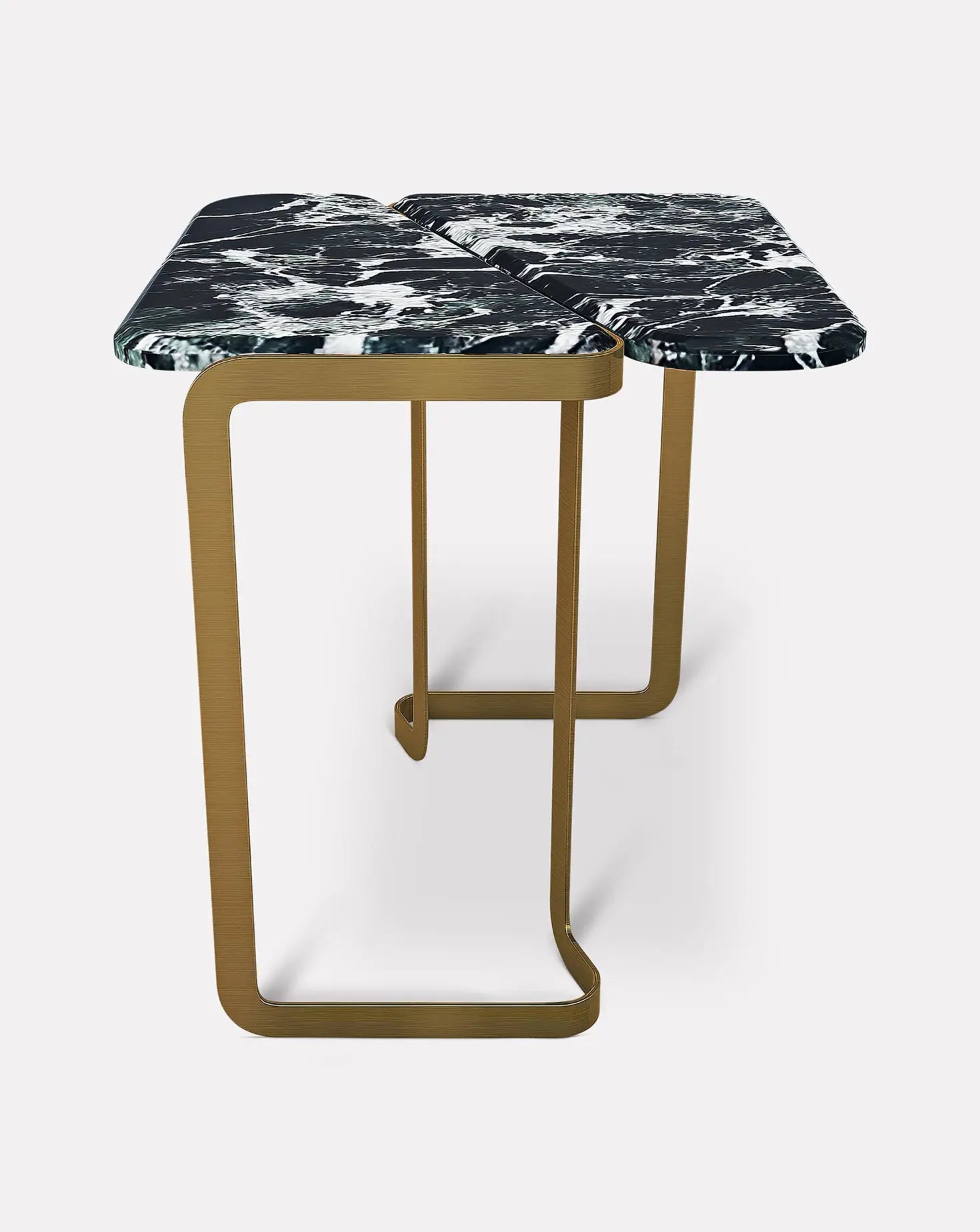 Tigris Verde Stone Side Table Marble Balloon