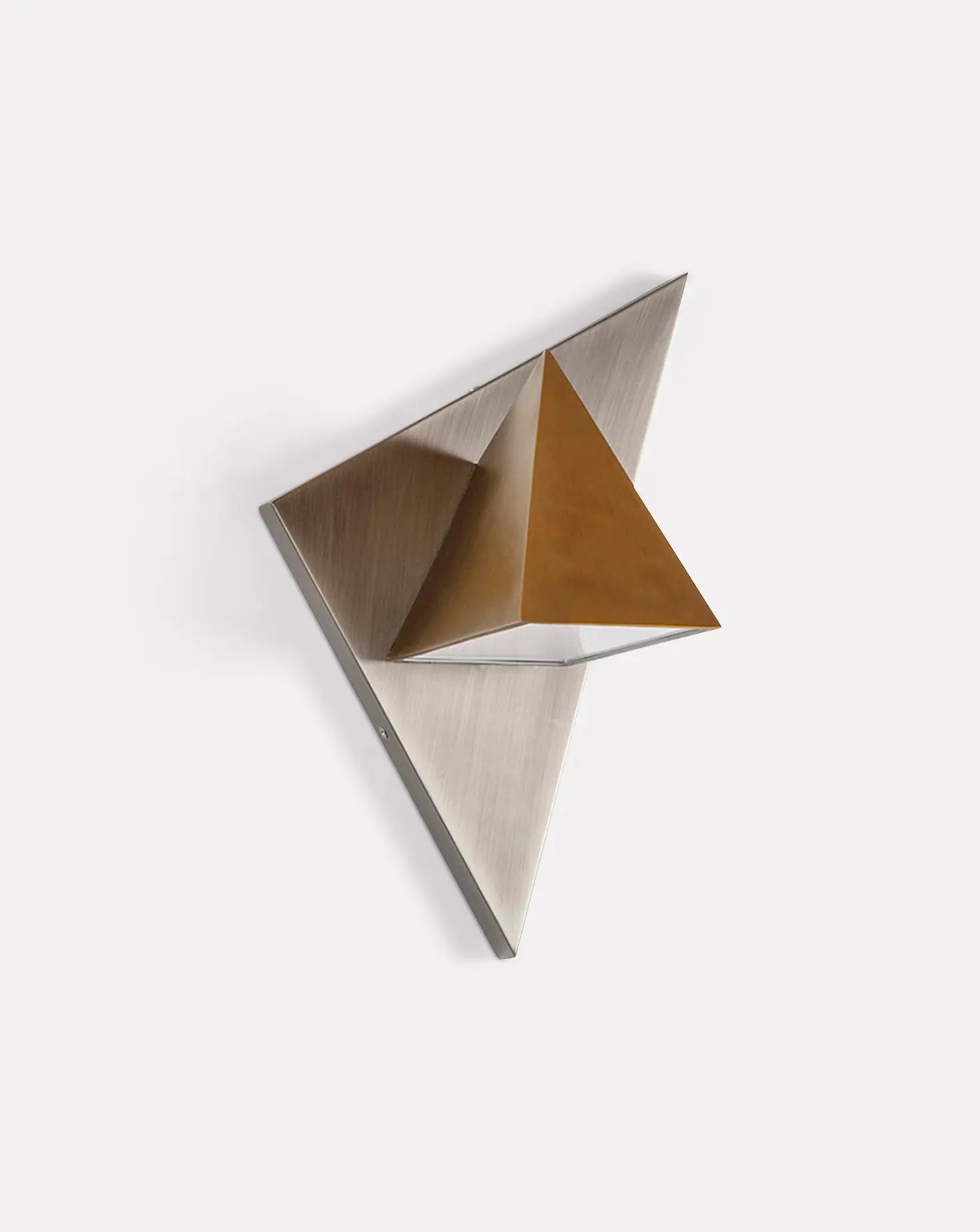 Triangular Prism II Wall Lamp Square In Circle