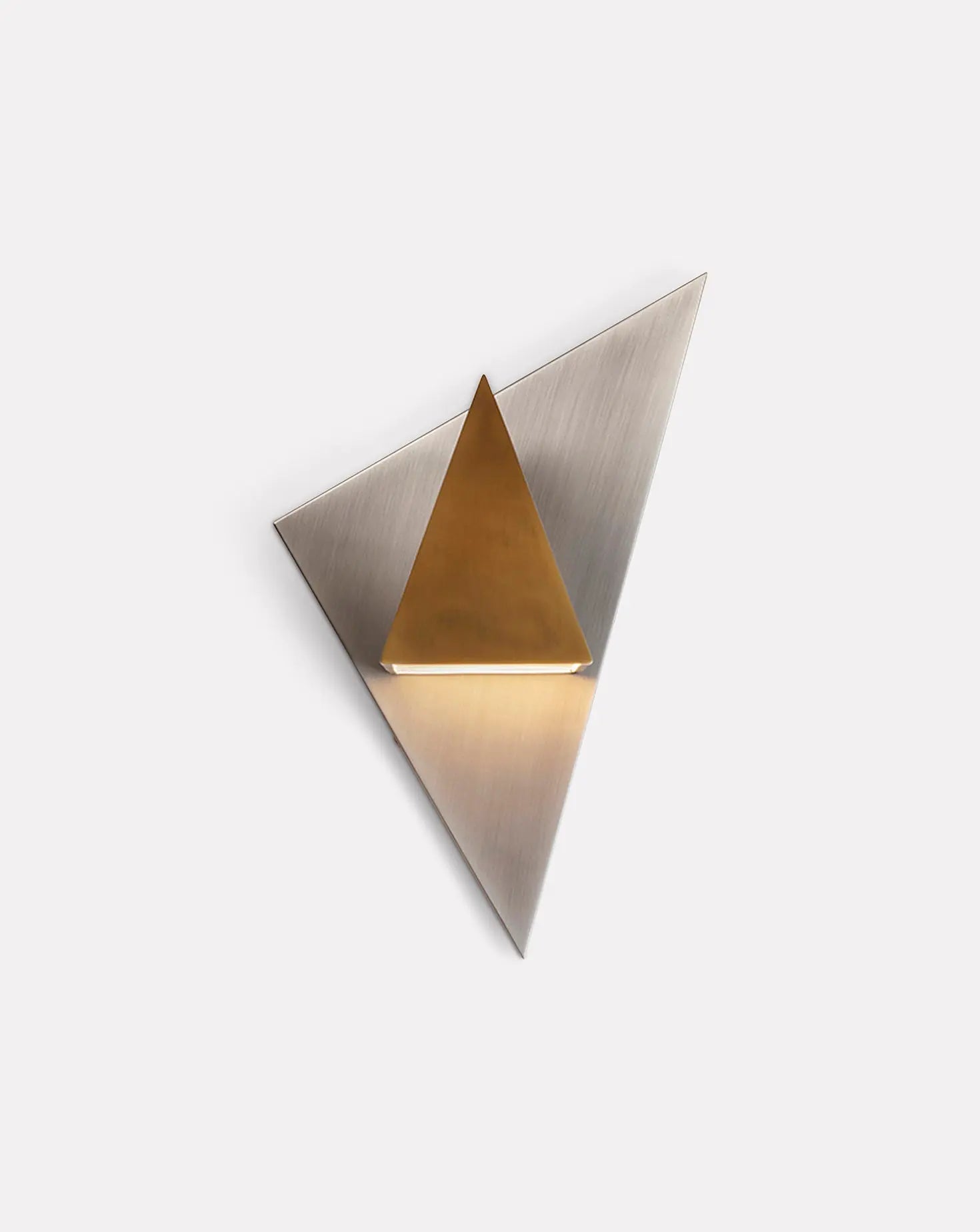 Triangular Prism II Wall Lamp Square In Circle