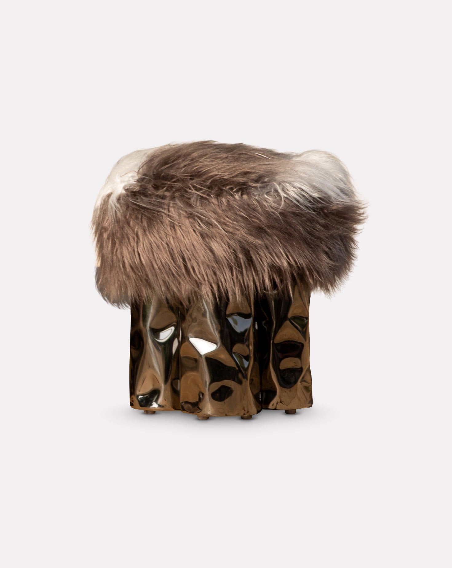 Tronco Brown Pouf Tall Nitush - Aroosh