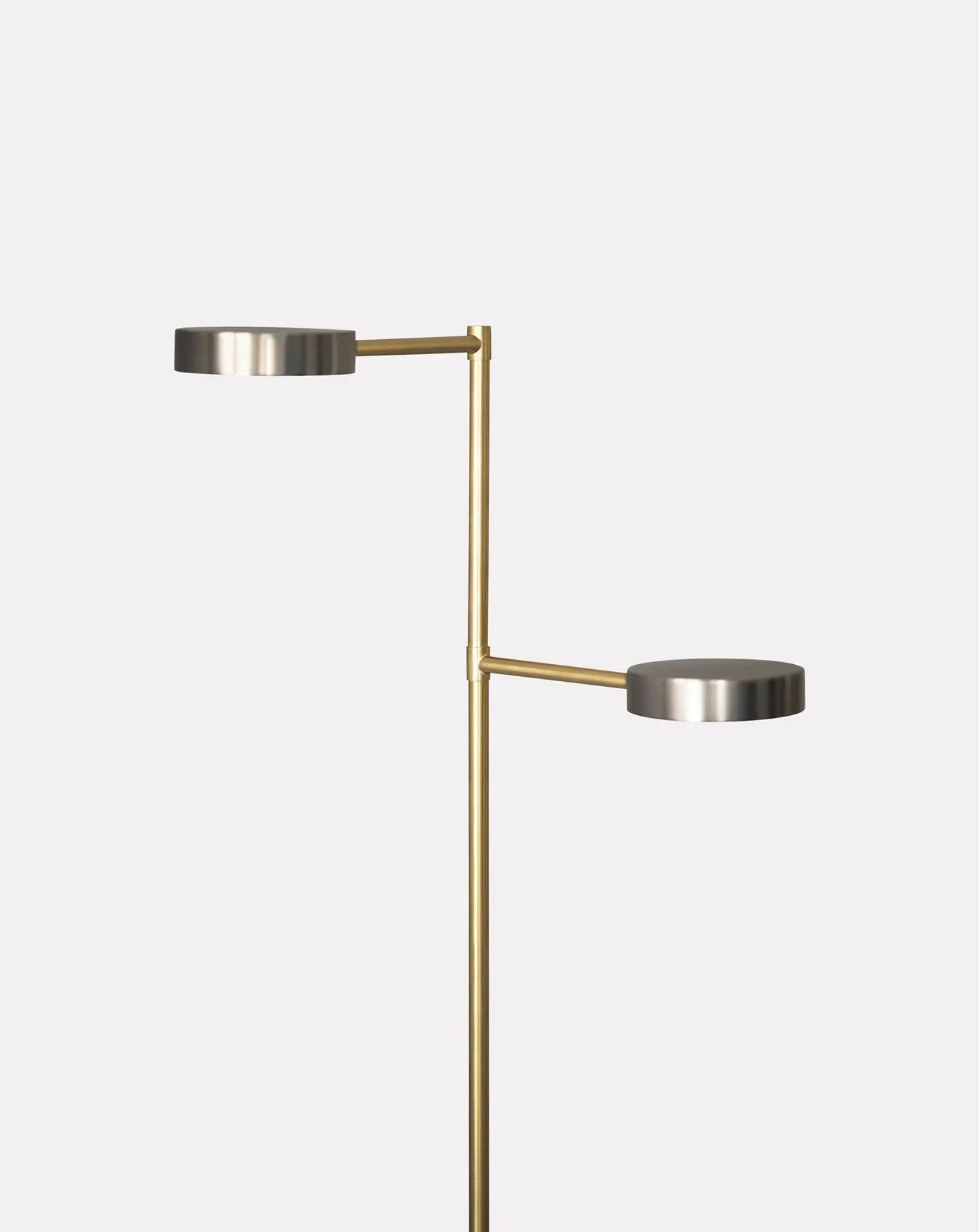 Two Cylinders Floor Lamp Square In Circle