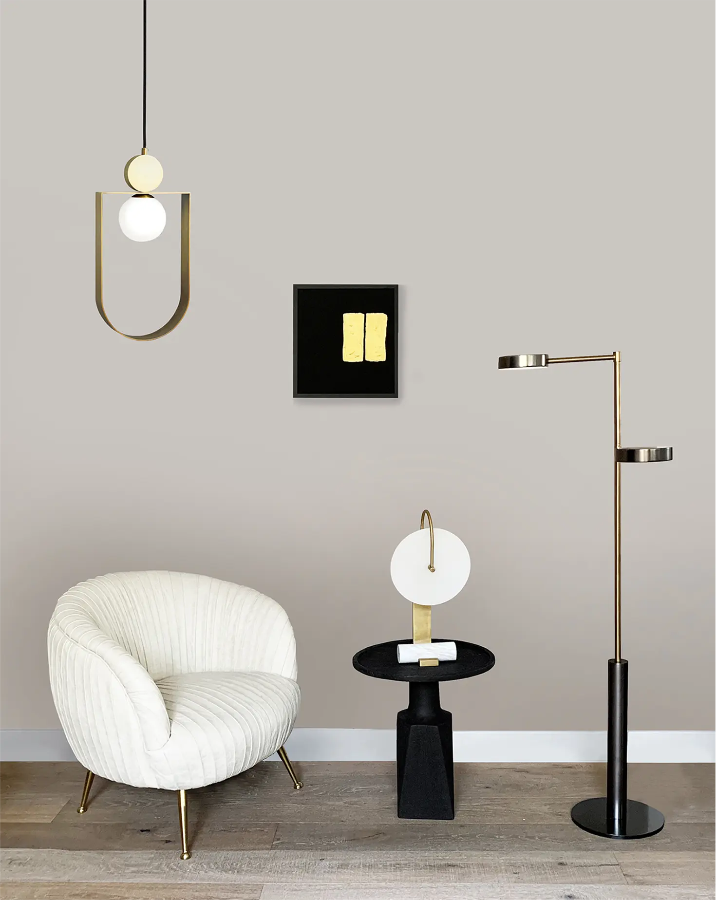 Universe Table Lamp Square In Circle