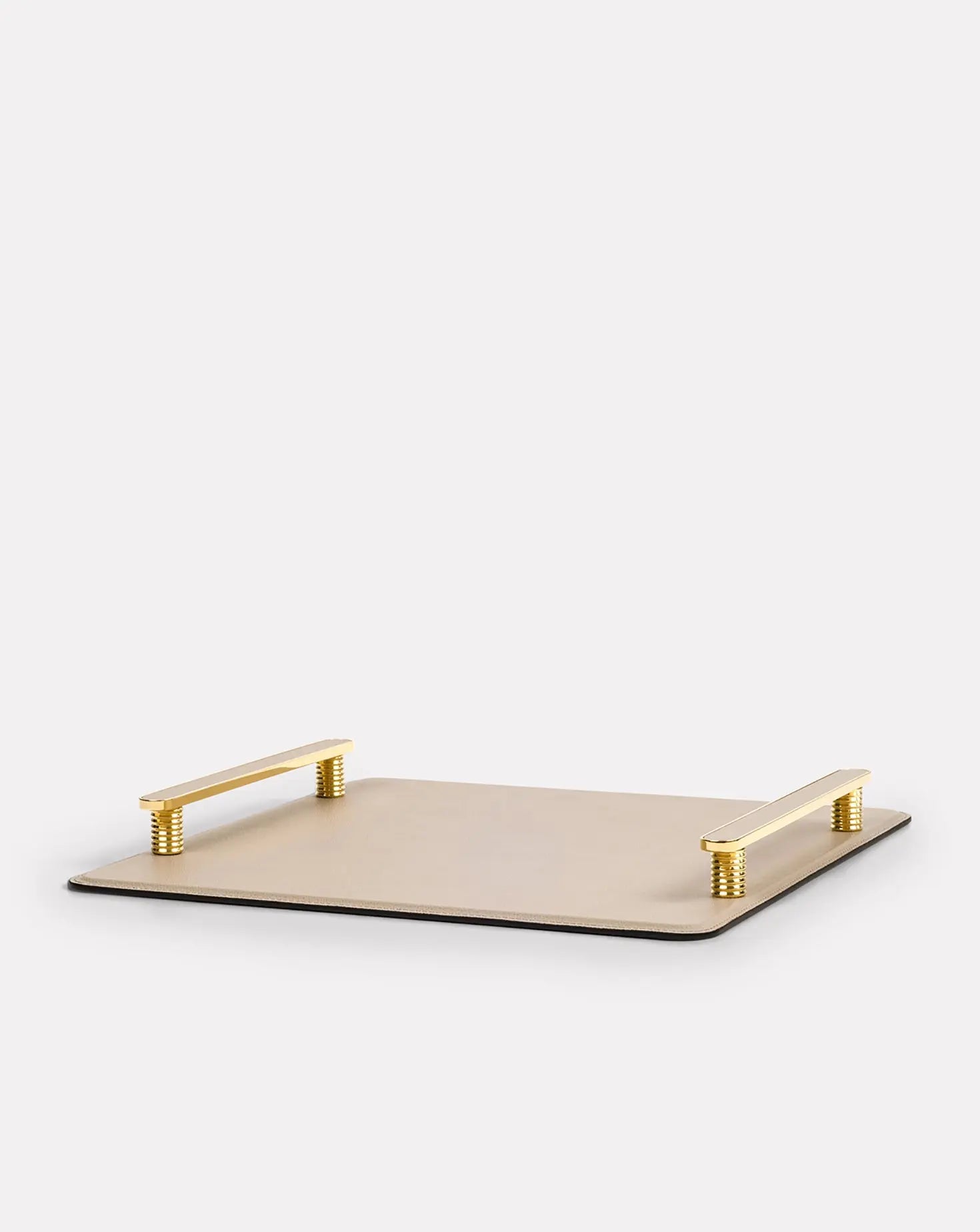 Venaria Beige Leather Tray Pinetti