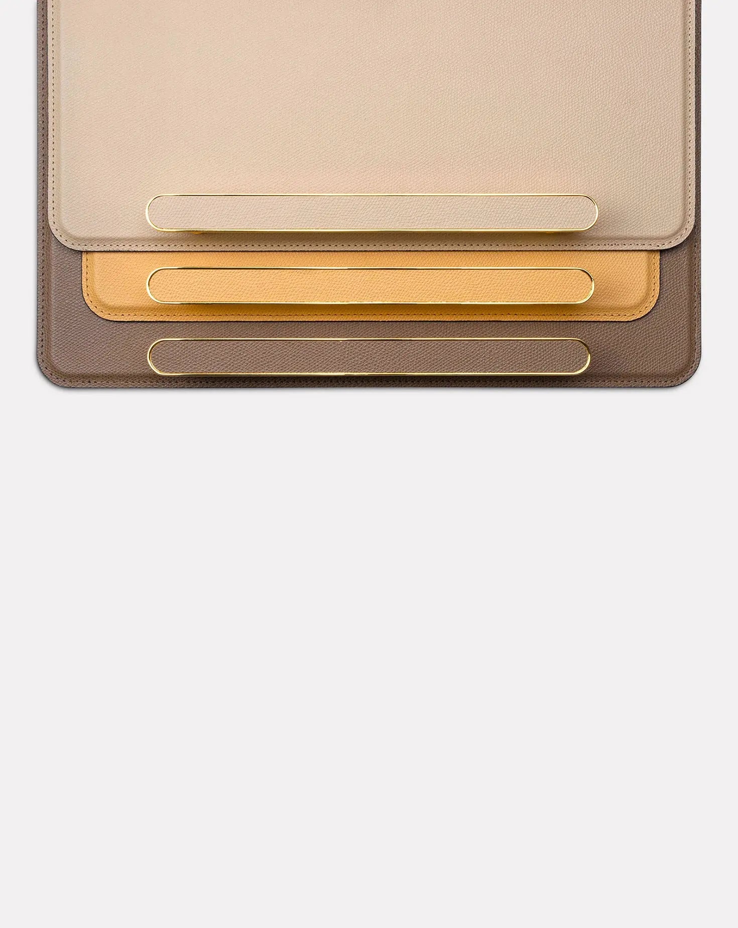 Venaria Beige Leather Tray Pinetti