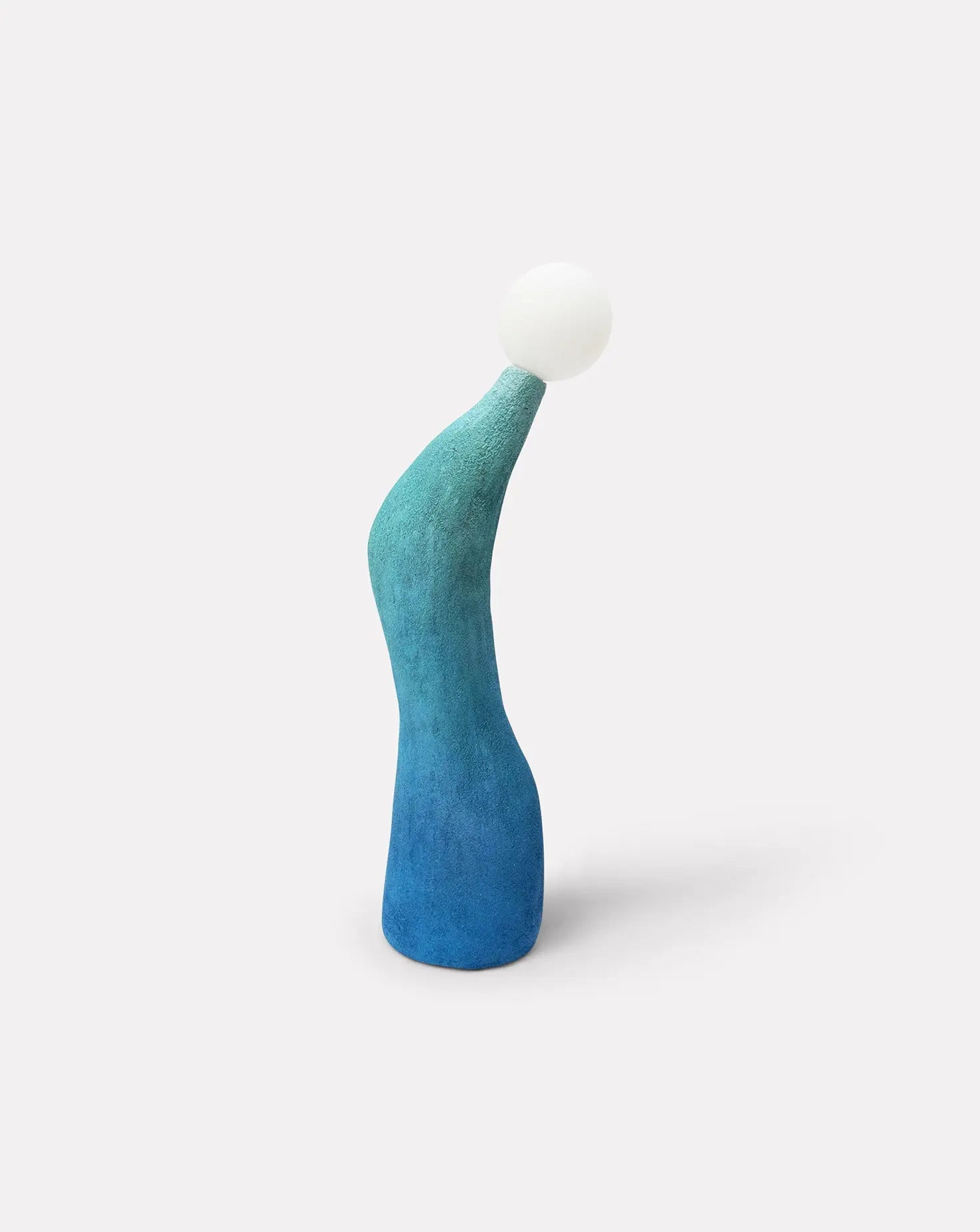 Wave Blue Dimmable Table Lamp Nicola Cecutti