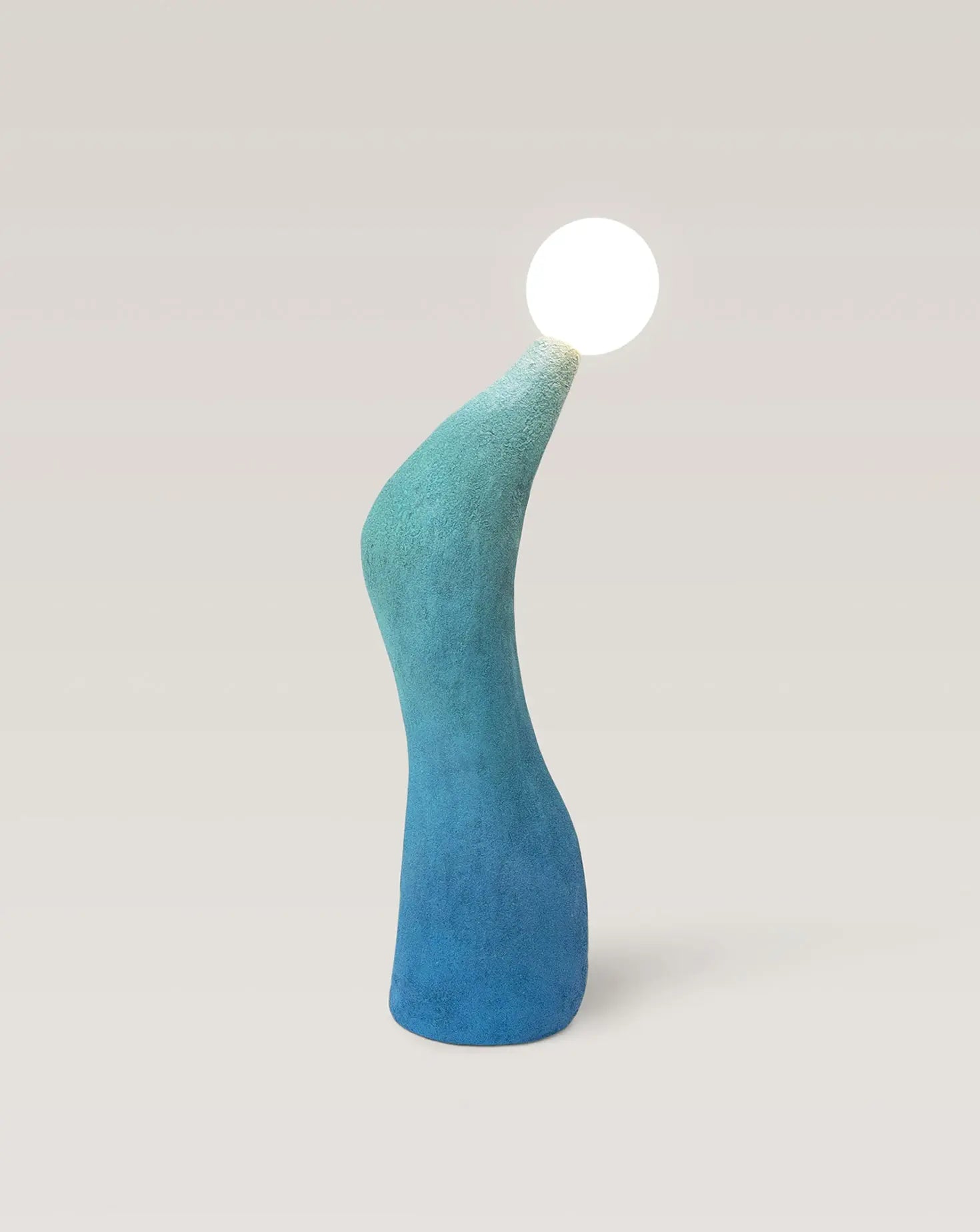 Wave Blue Dimmable Table Lamp Nicola Cecutti