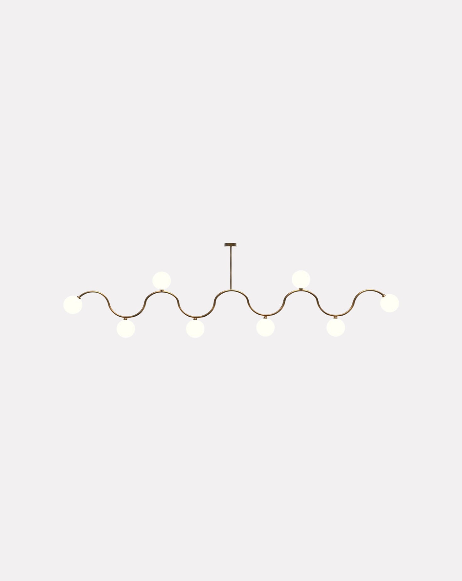 Wave Length Gold Chandelier