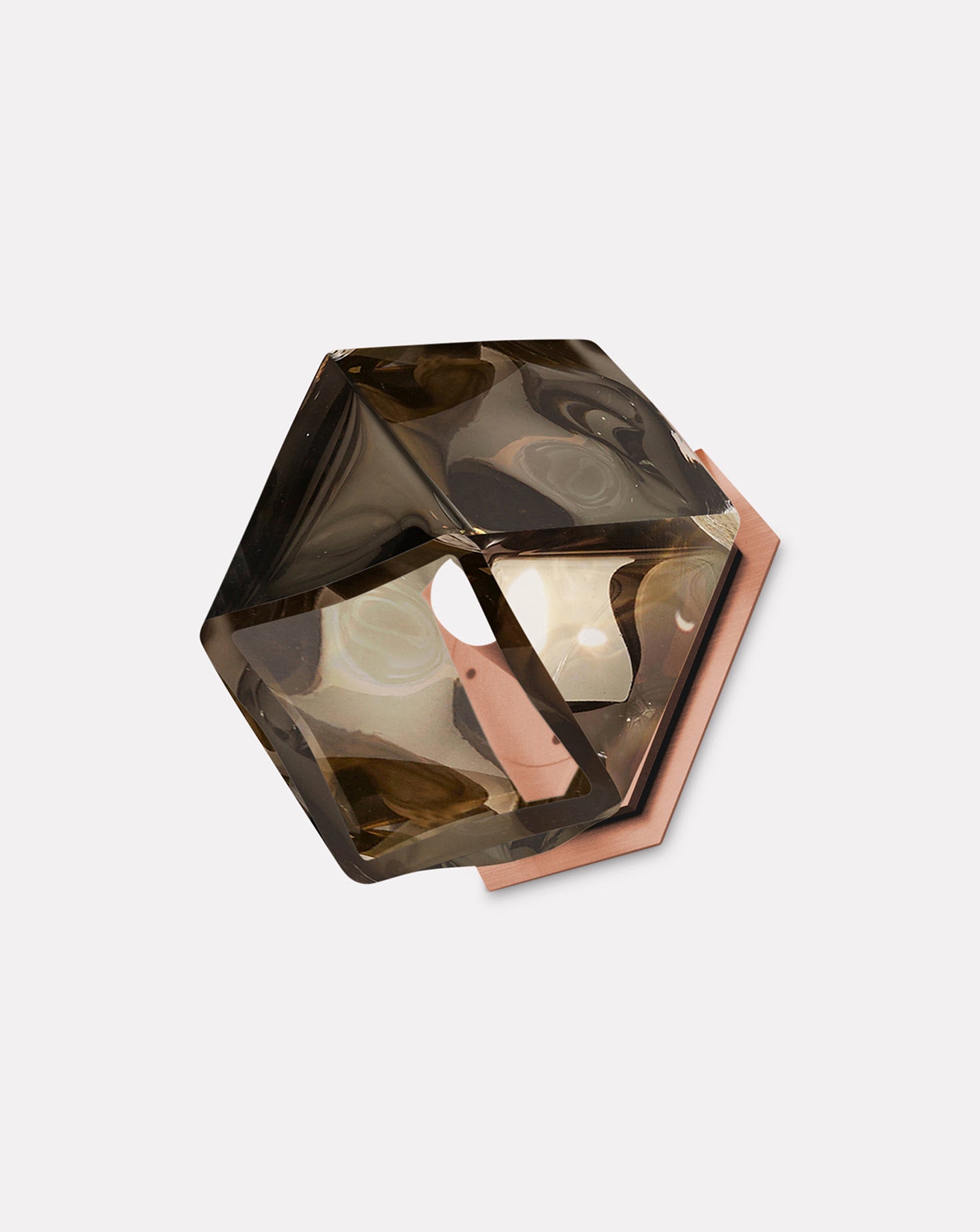 Welles Smoked Glass Wall Sconce