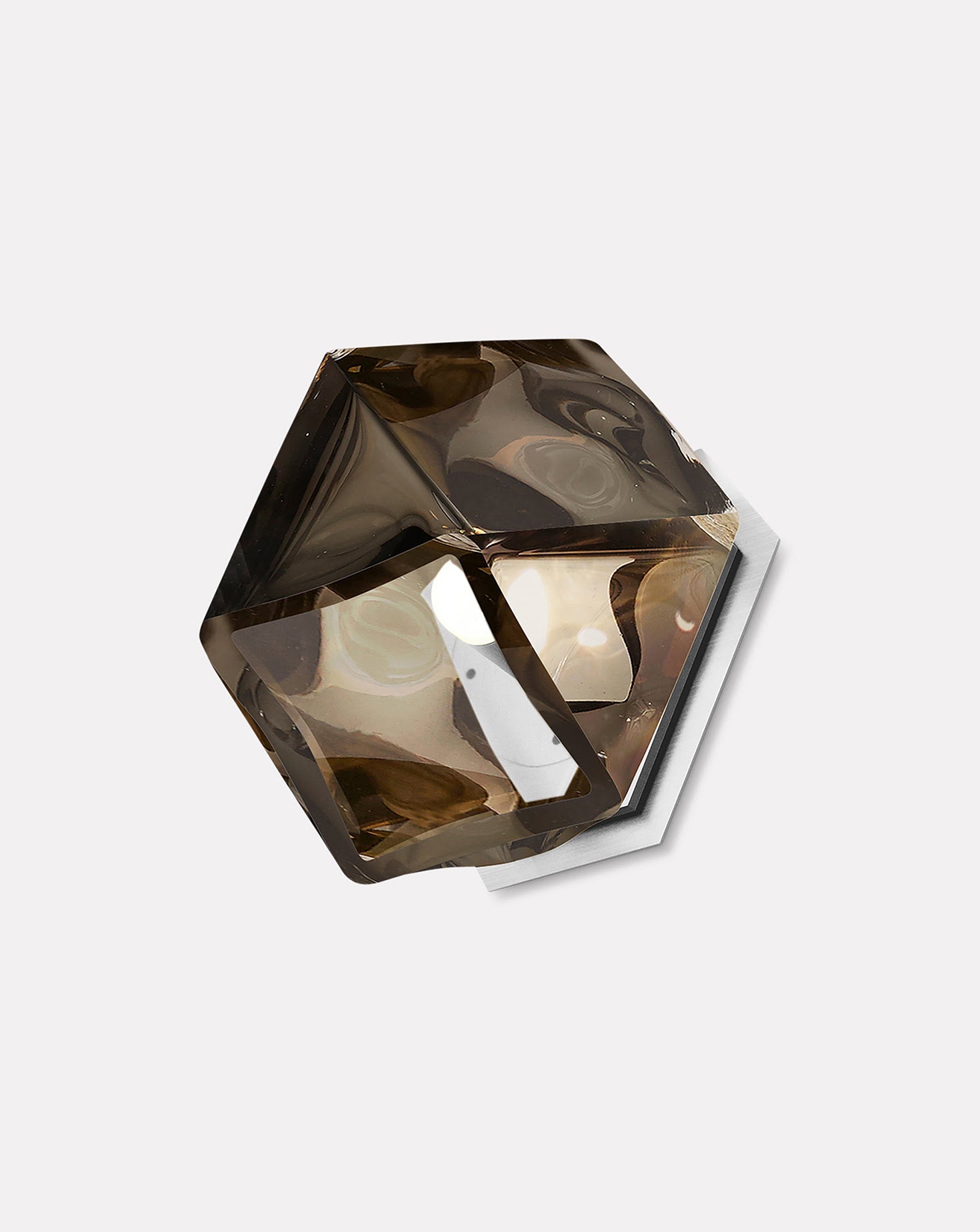 Welles Smoked Glass Wall Sconce