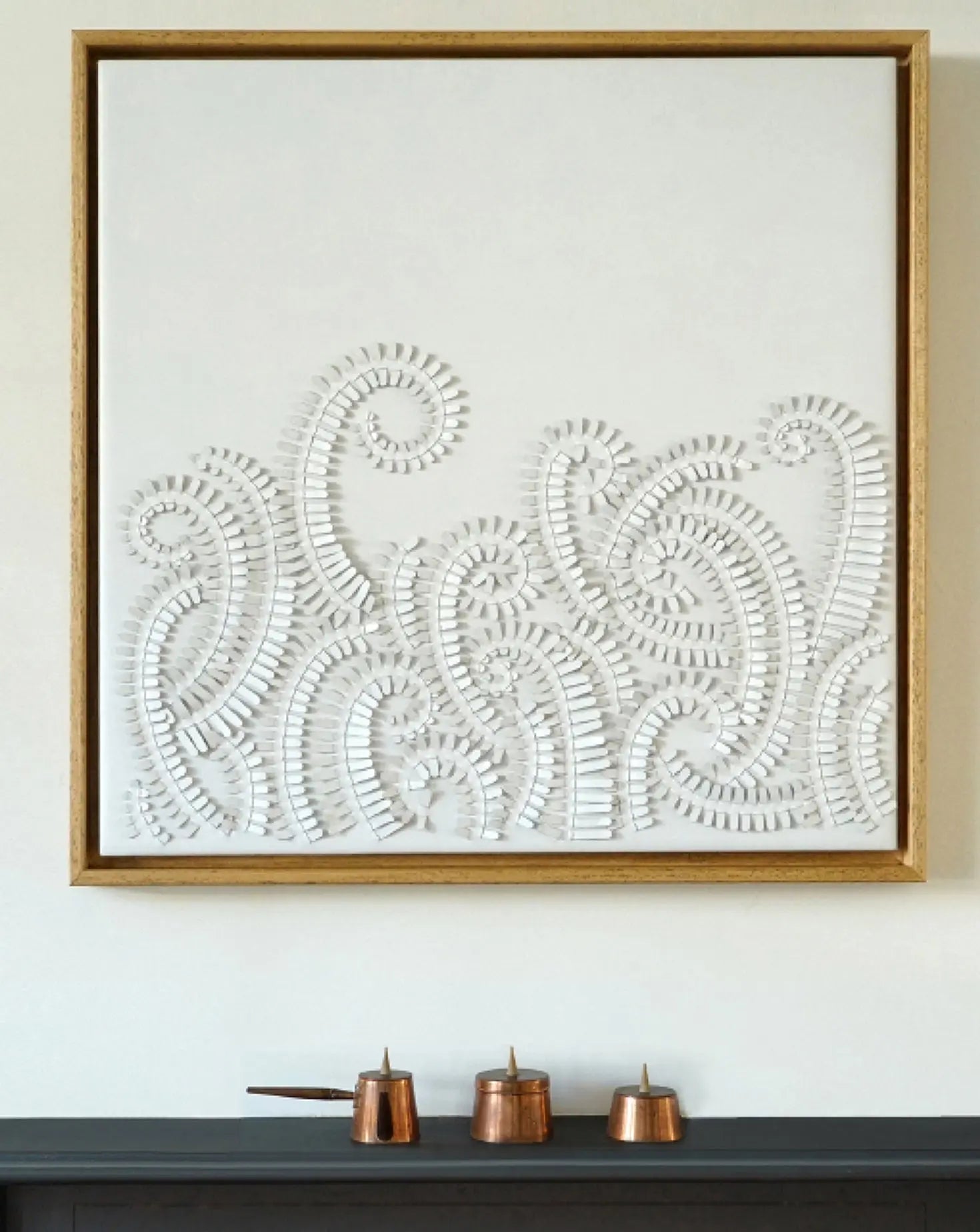 White Fern Wall Art Louise Heighes