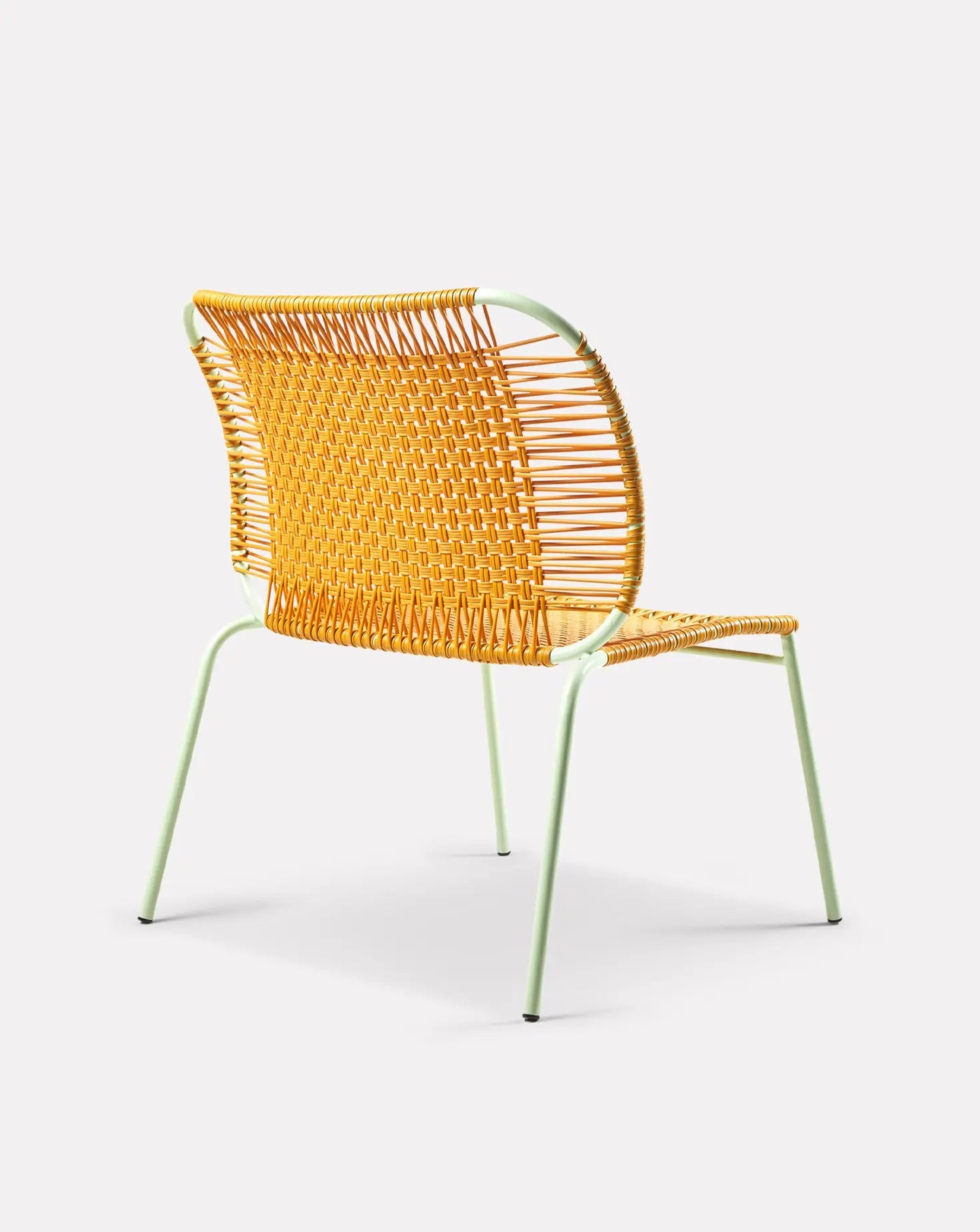 Cielo Honey Yellow Lounge Chair Low Ames Living