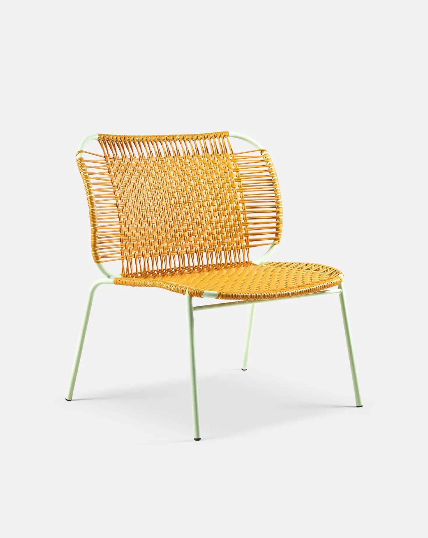 Cielo Honey Yellow Lounge Chair Low Ames Living