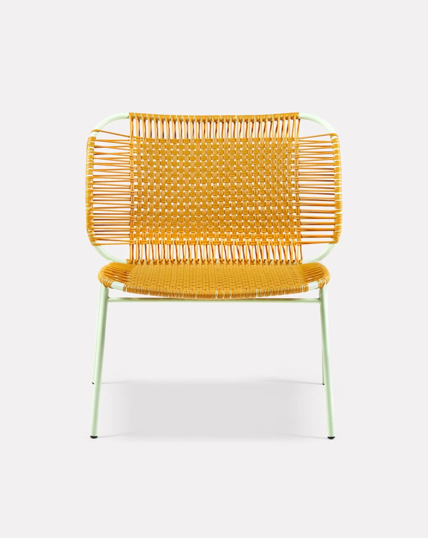 Cielo Honey Yellow Lounge Chair Low Ames Living