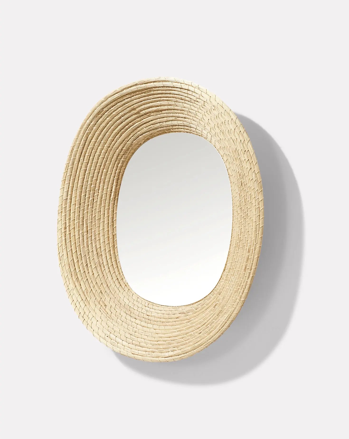 Killa Raw Natural Wall Mirror Oval Ames Living