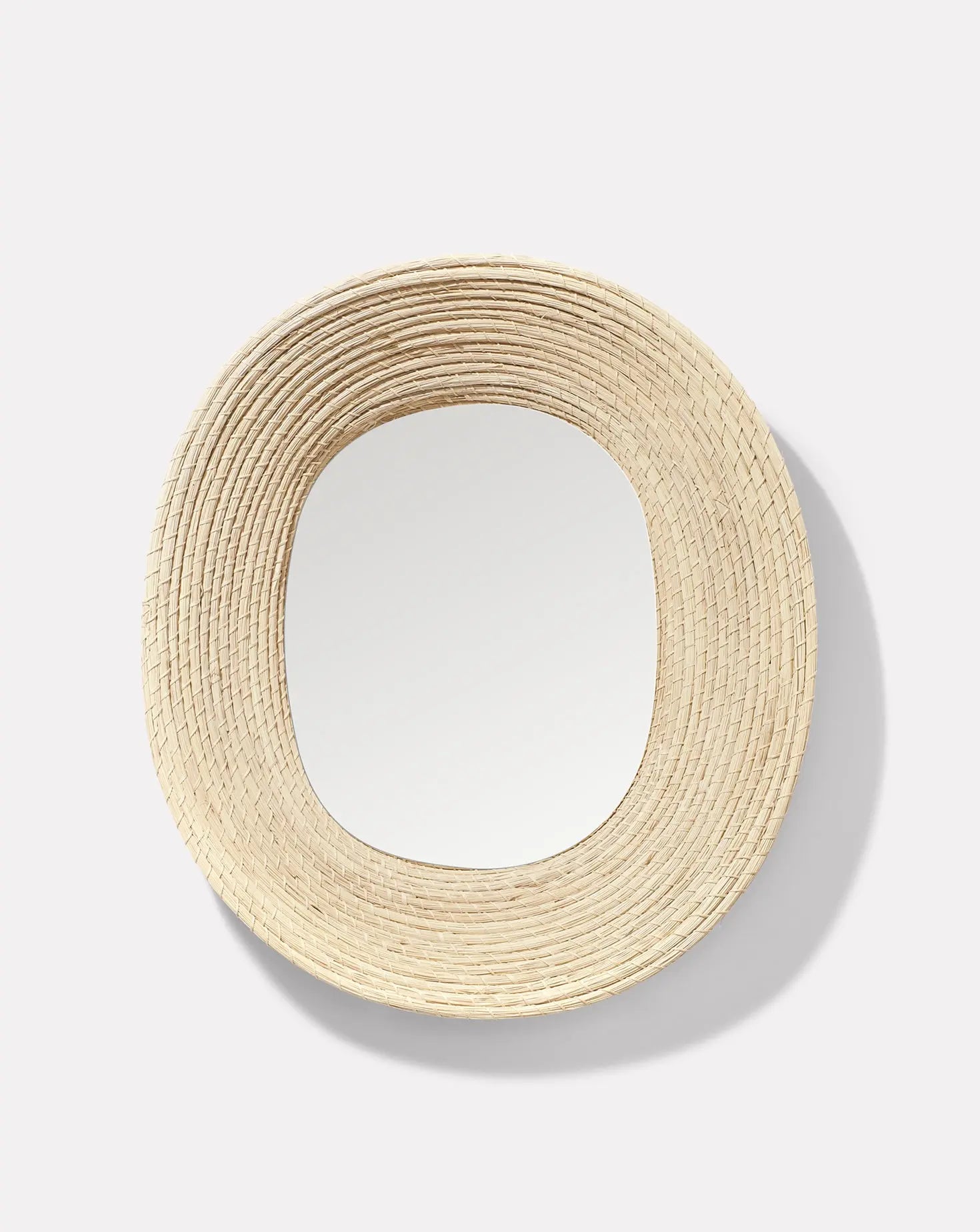 Killa Raw Natural Wall Mirror Oval Ames Living