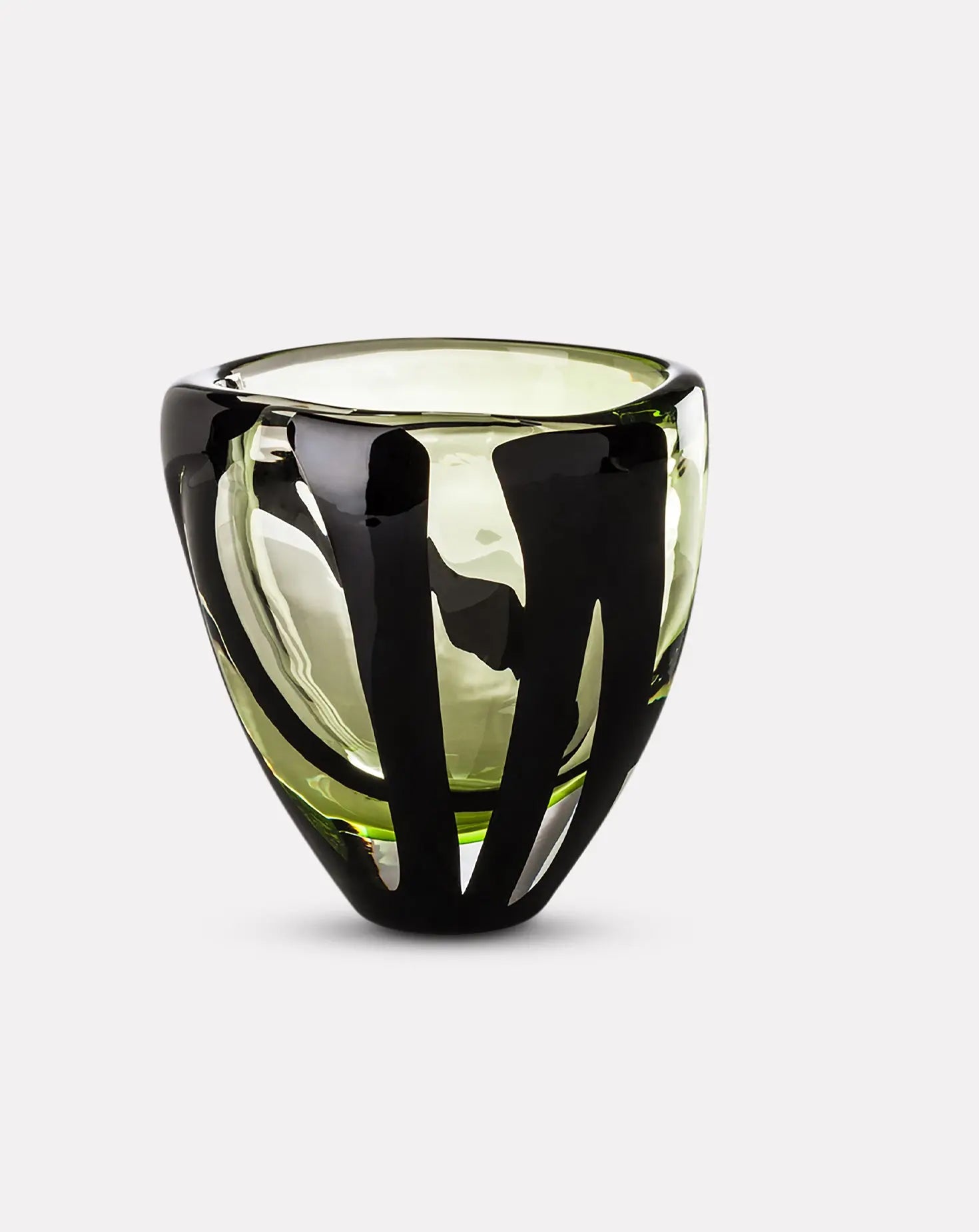 Black Belt Ovale Vase Venini