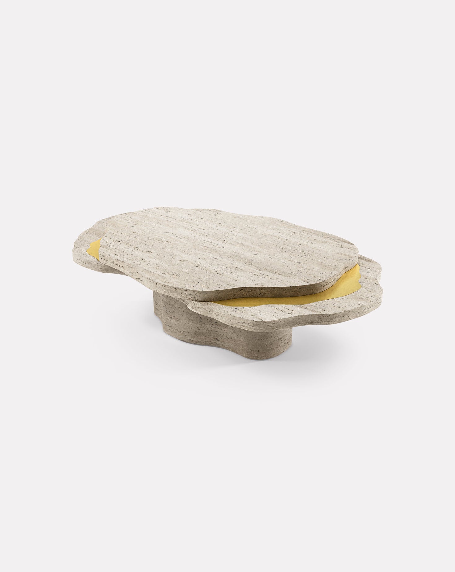 Arizona Travertine Stone Coffee Table