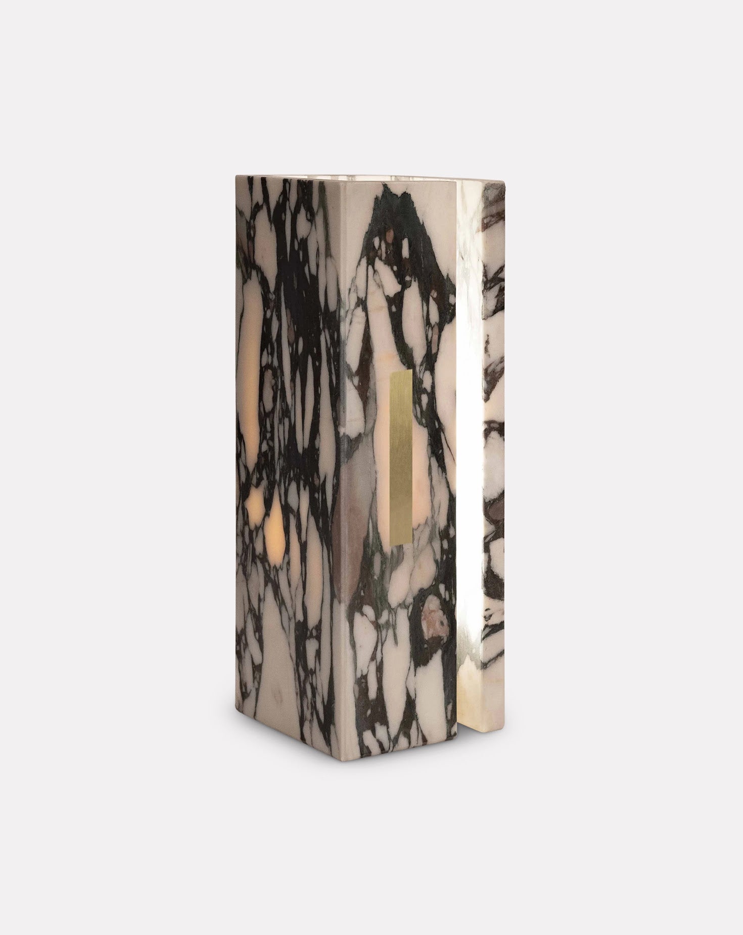 03-C Marbre Calaca:a Viola Table Lamp