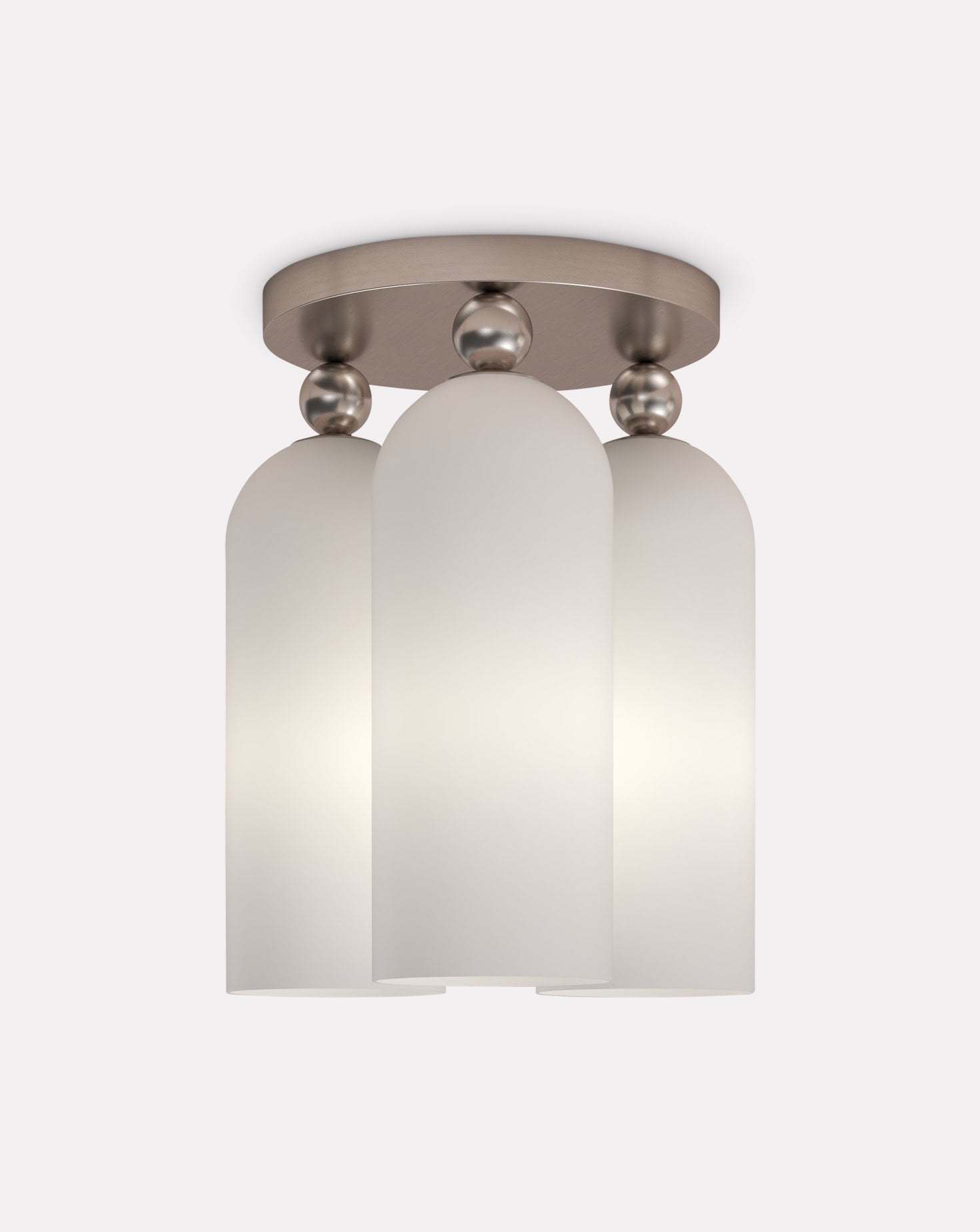 Tulip White Glass Pendant