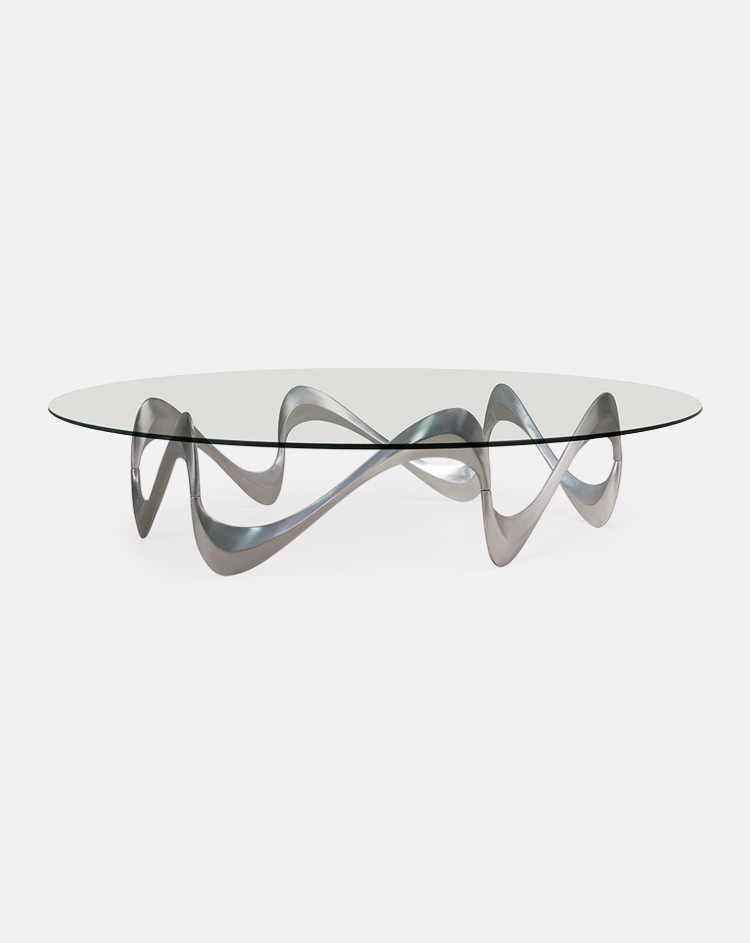 Parisian Graffiti Glass Coffee Table Large