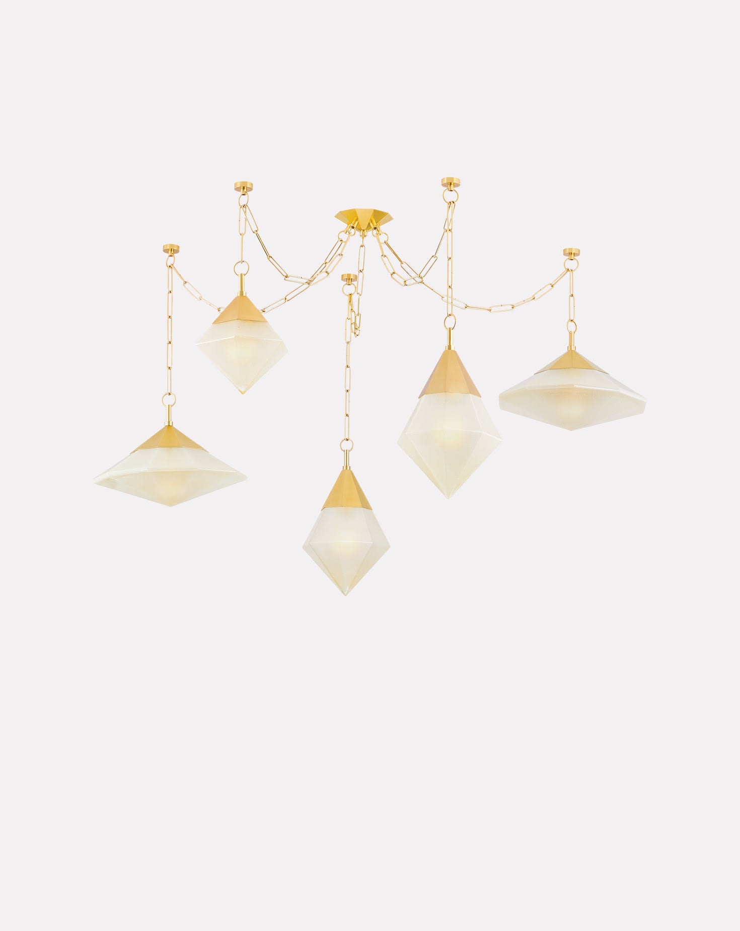 Angelique Brass Chandelier