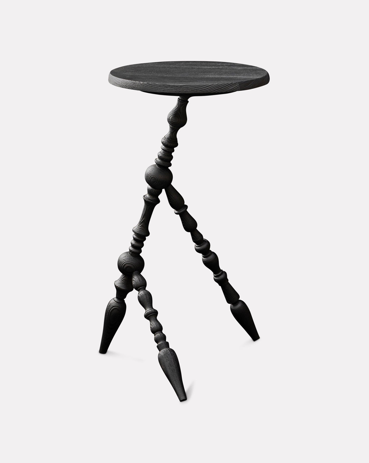 Annabelle Sculptural Beech Wood Side Table