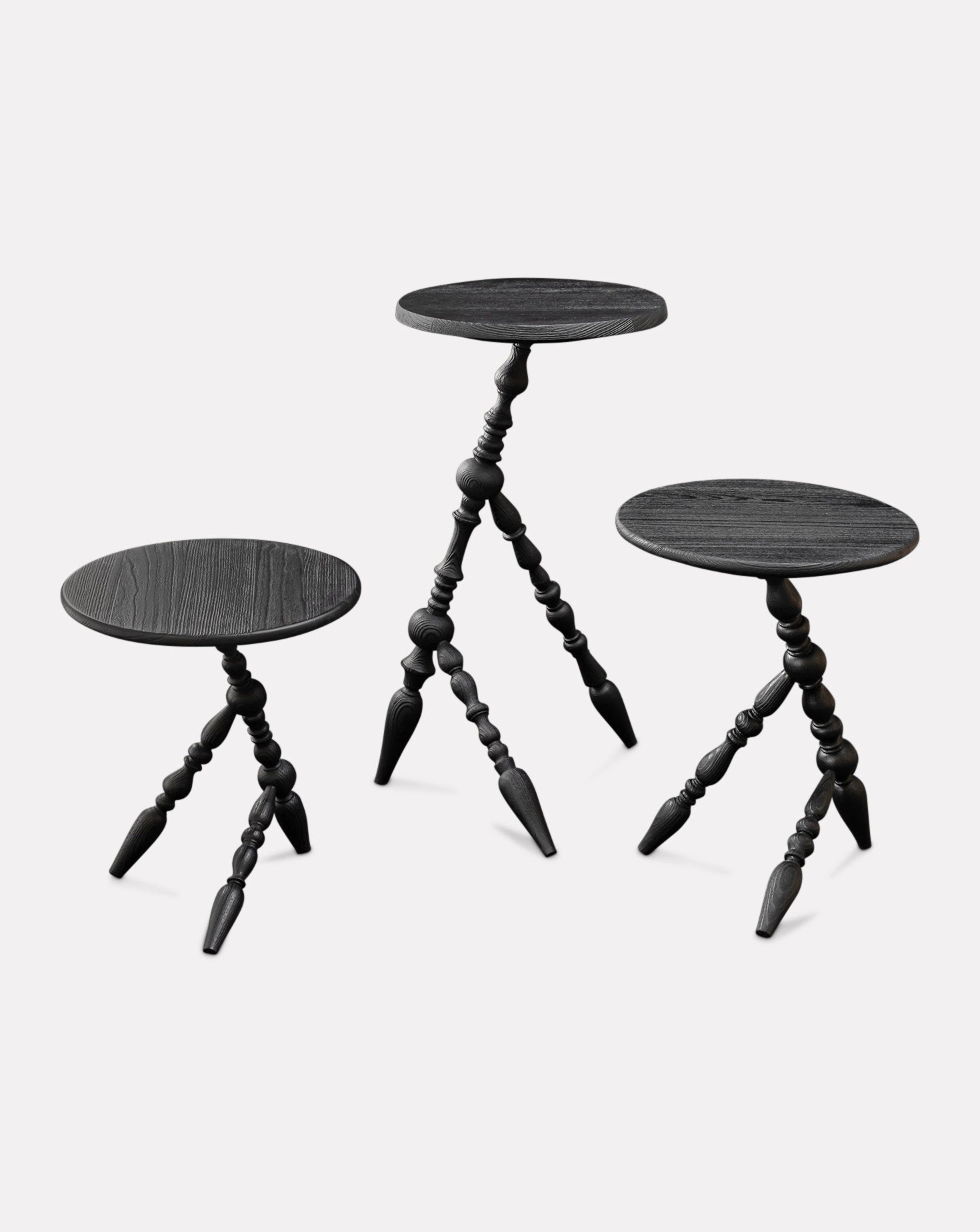 Annabelle Sculptural Beech Wood Side Table