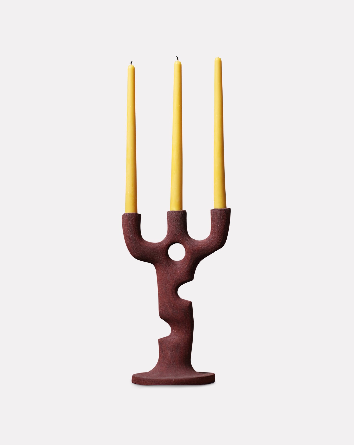 Augmin Red 3 Part Candle Stand