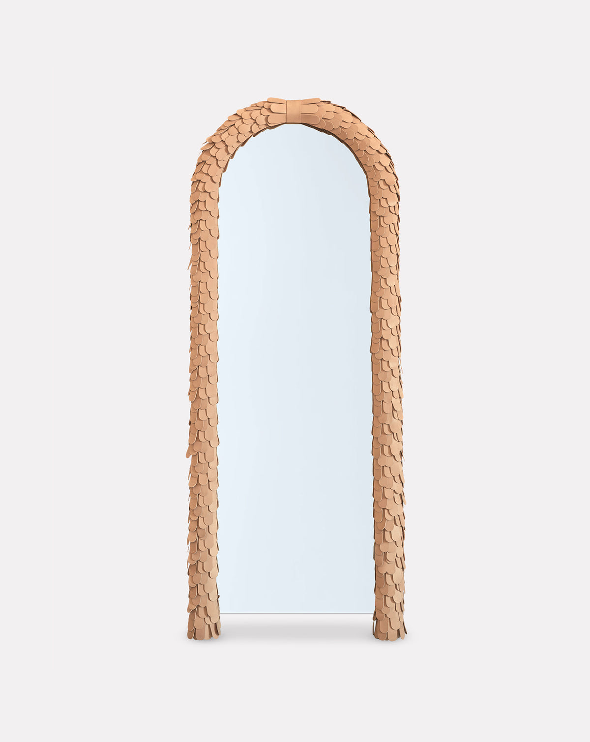 Betsy Wood and Leather Mirror
