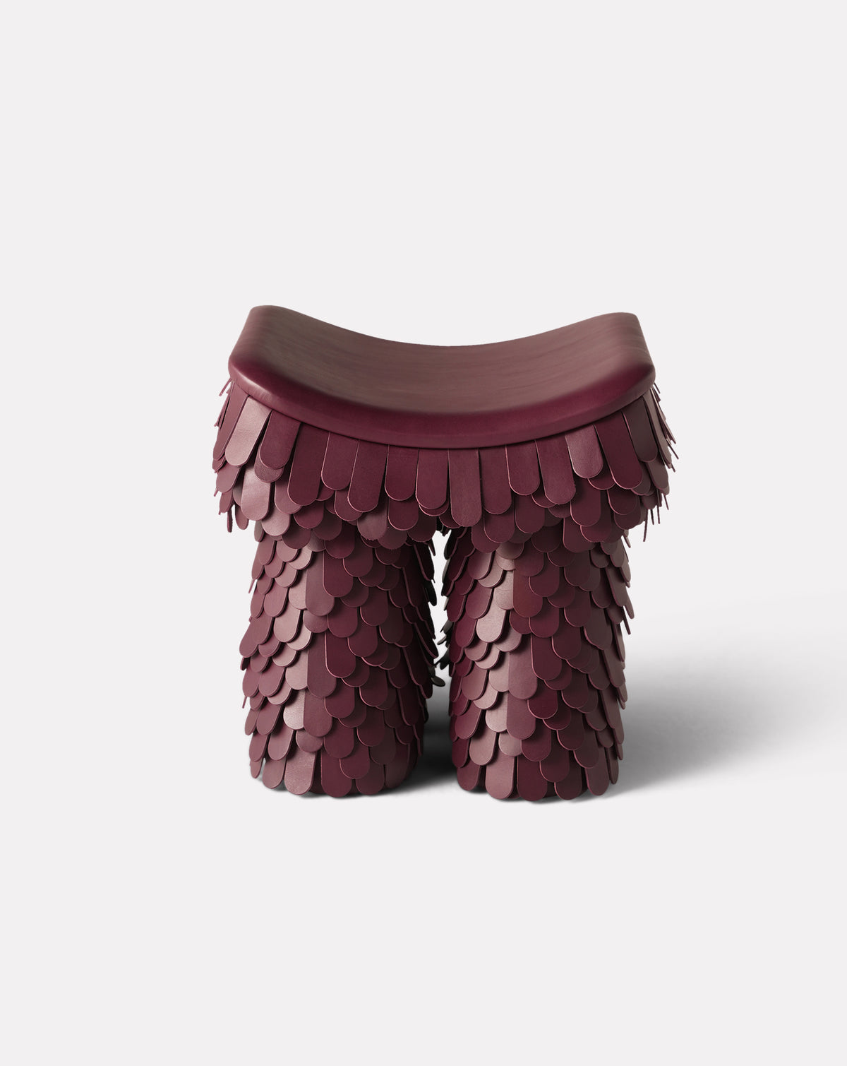 Betsy Wood and Leather Stool