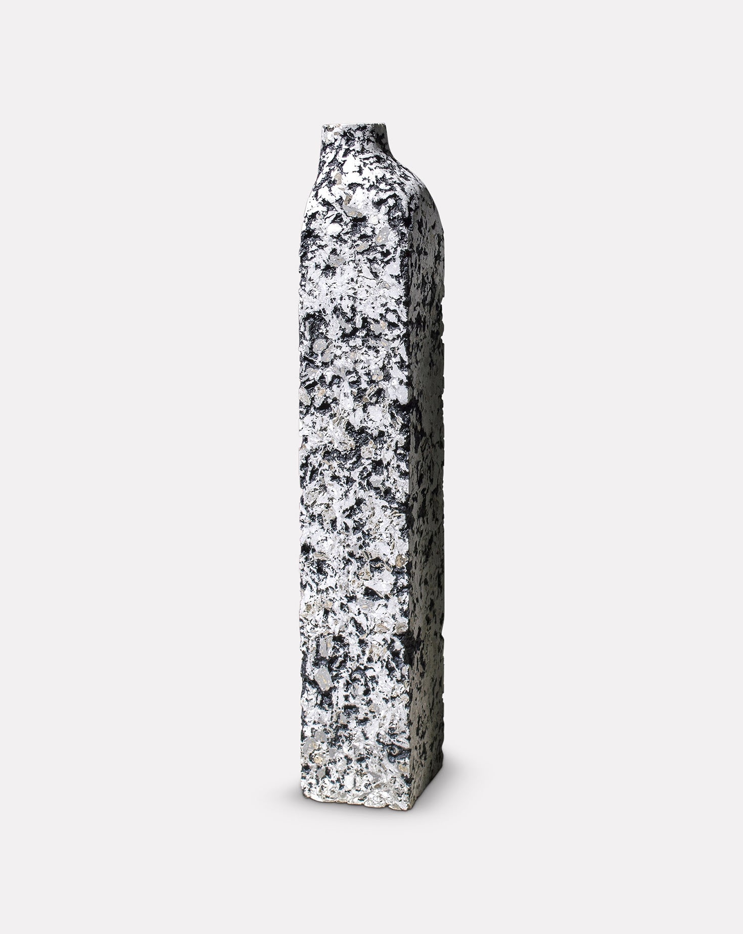 Block Sculptural White Vase