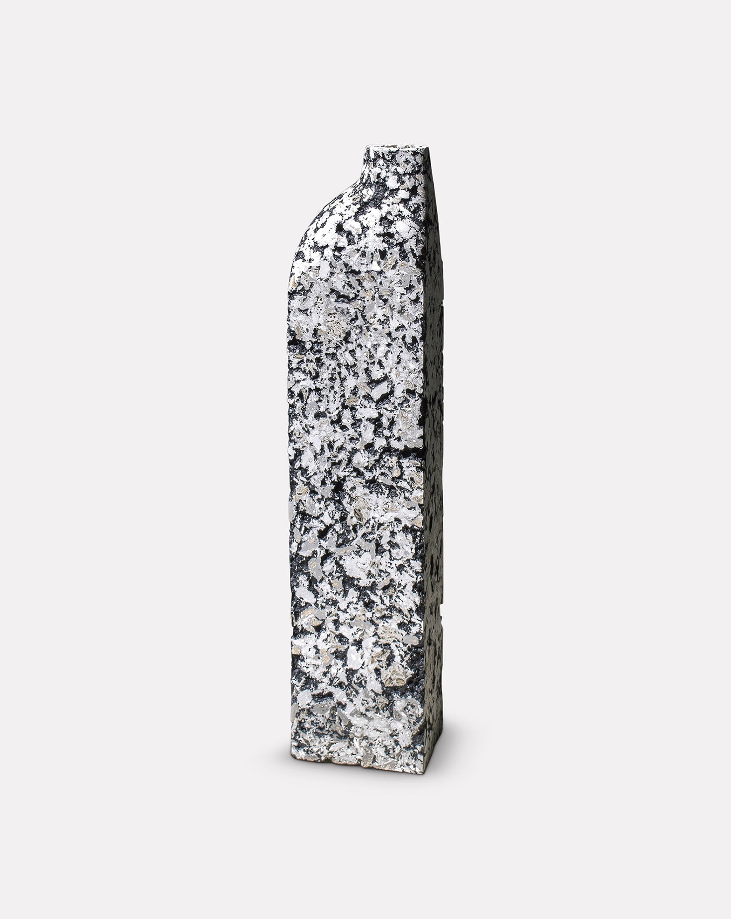 Block Sculptural White Vase