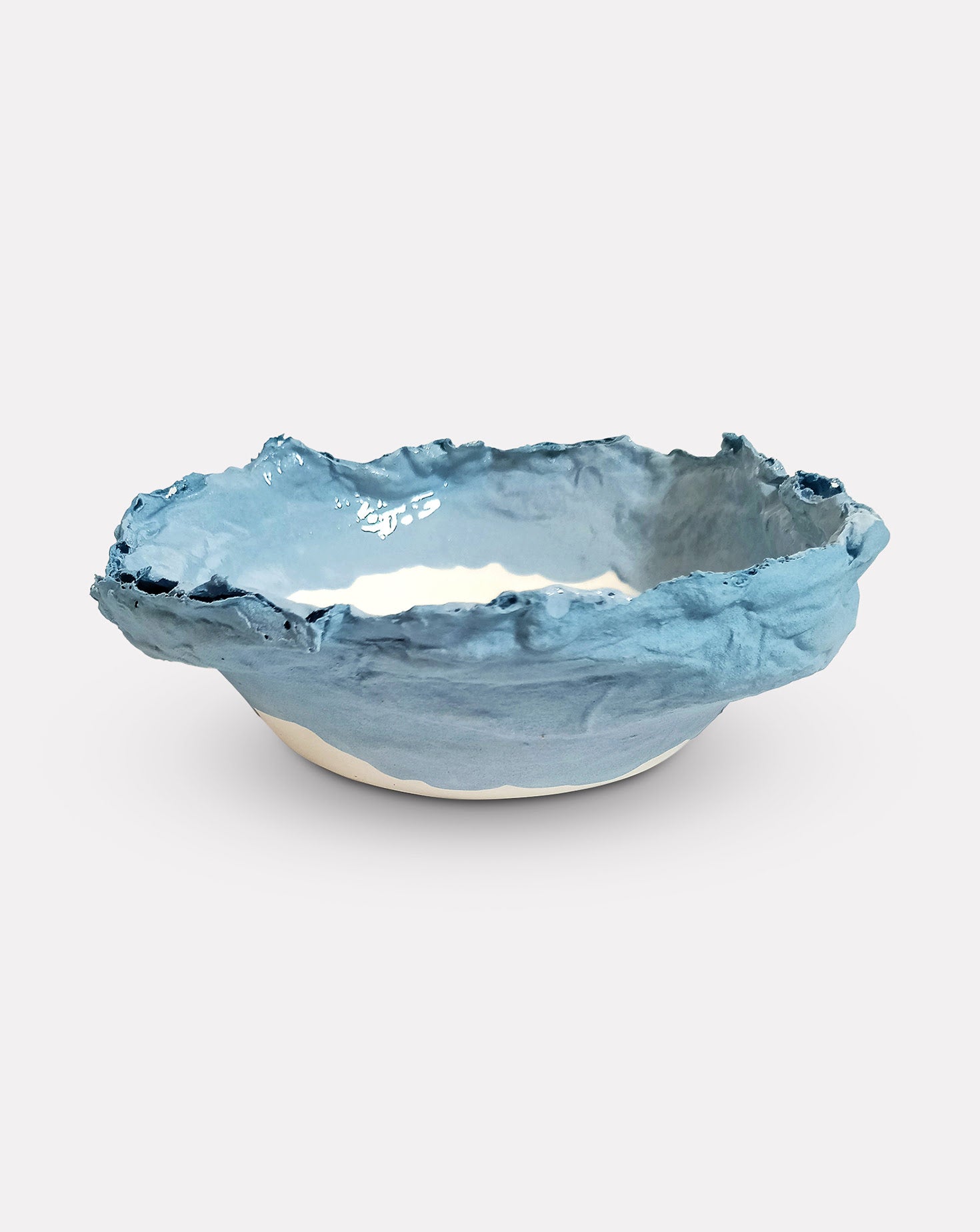 Blue Billows Porcelain Vessel II