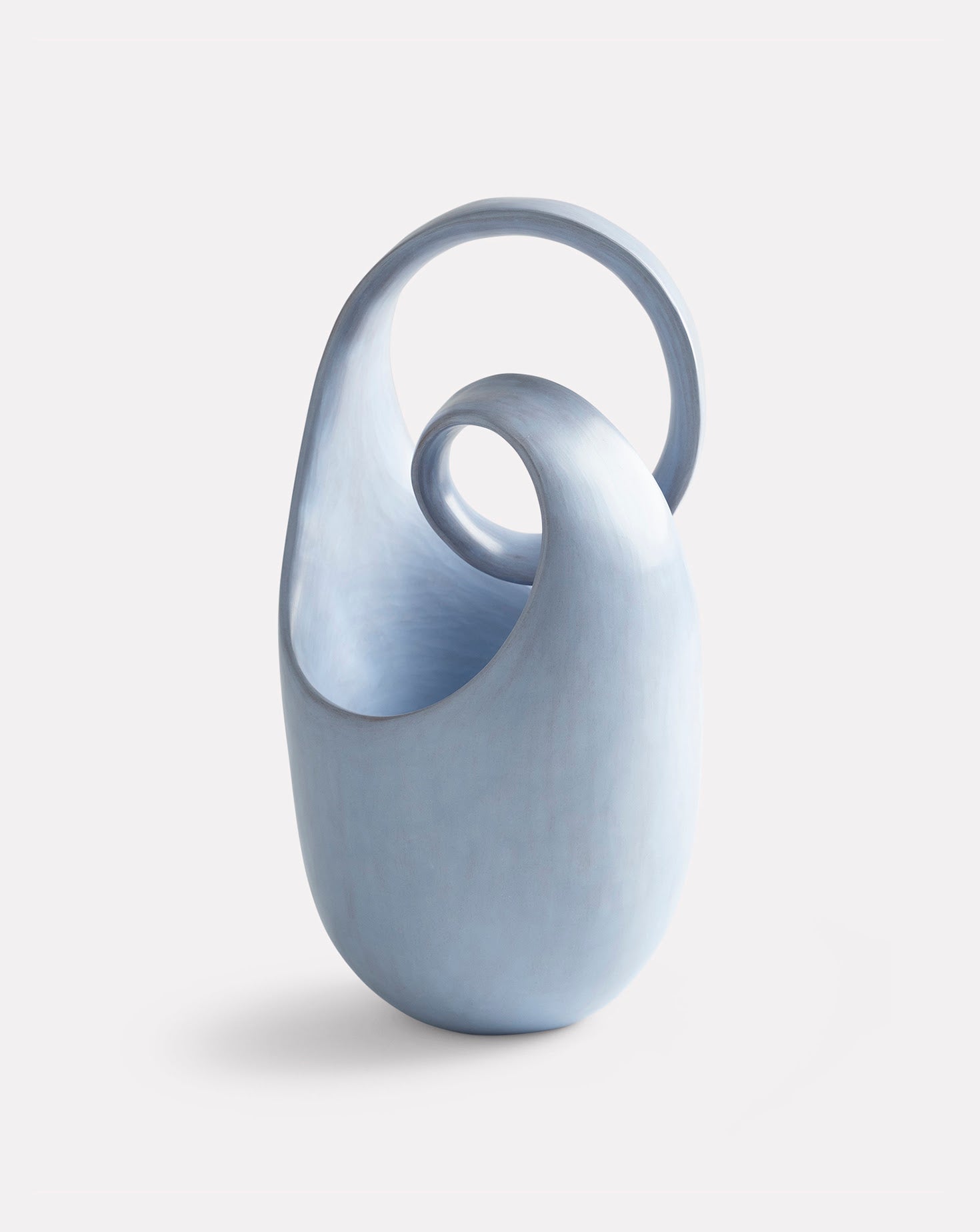 Blue Loop Ceramic Sculpture