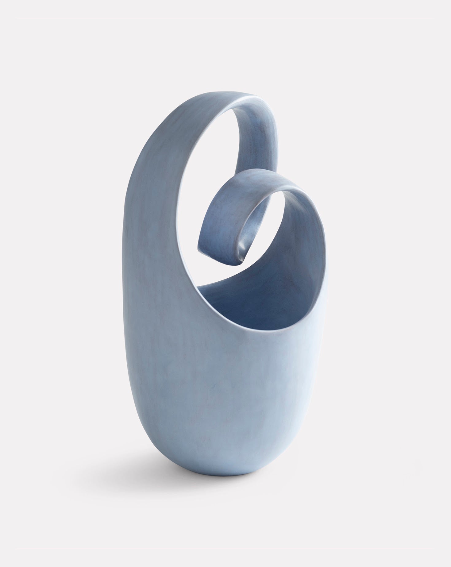 Blue Loop Ceramic Sculpture