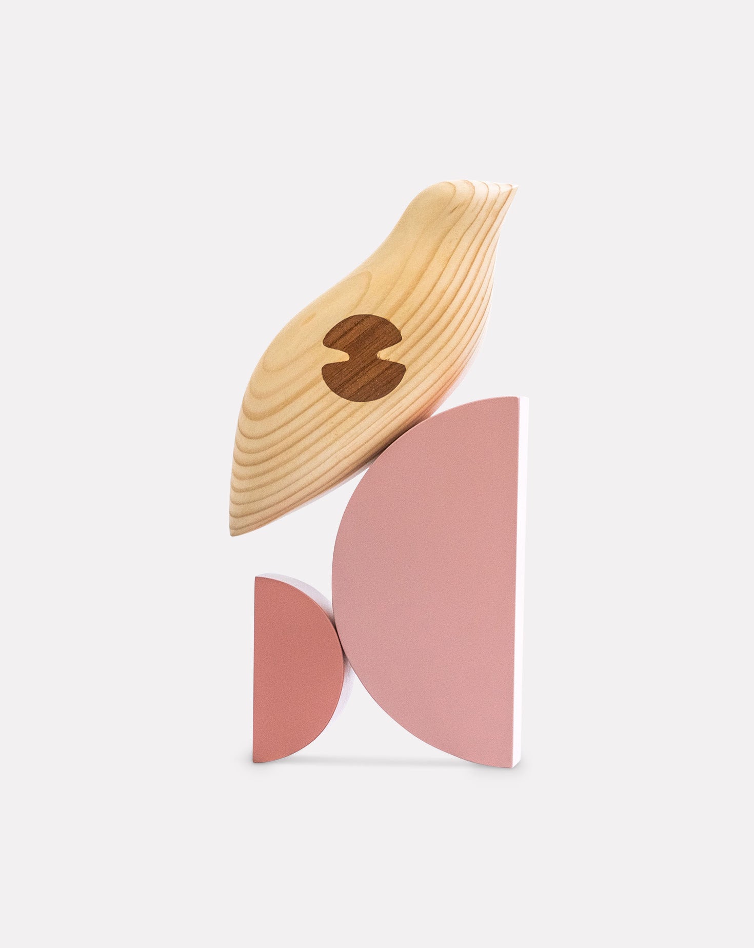 Bulbul Maple Wood and Berry Sculpture