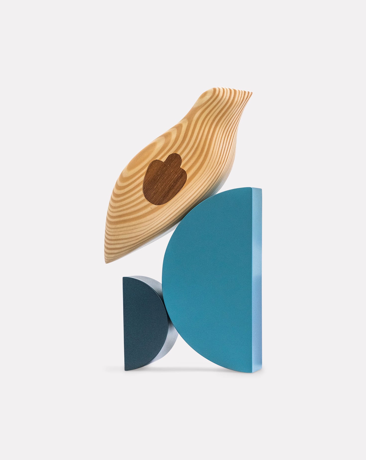 Bulbul Maple Wood and Berry Sculpture