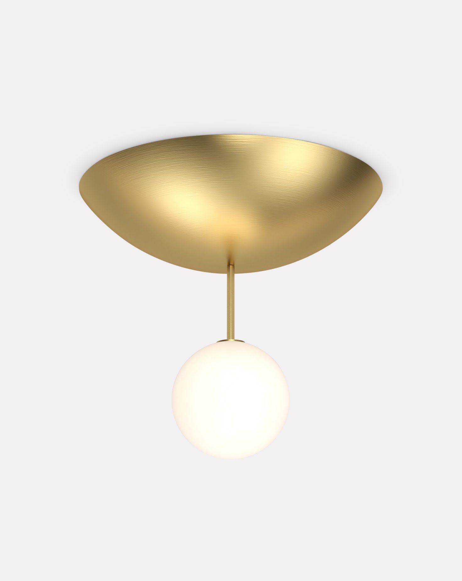 Up and Down Glass and Metal Pendant