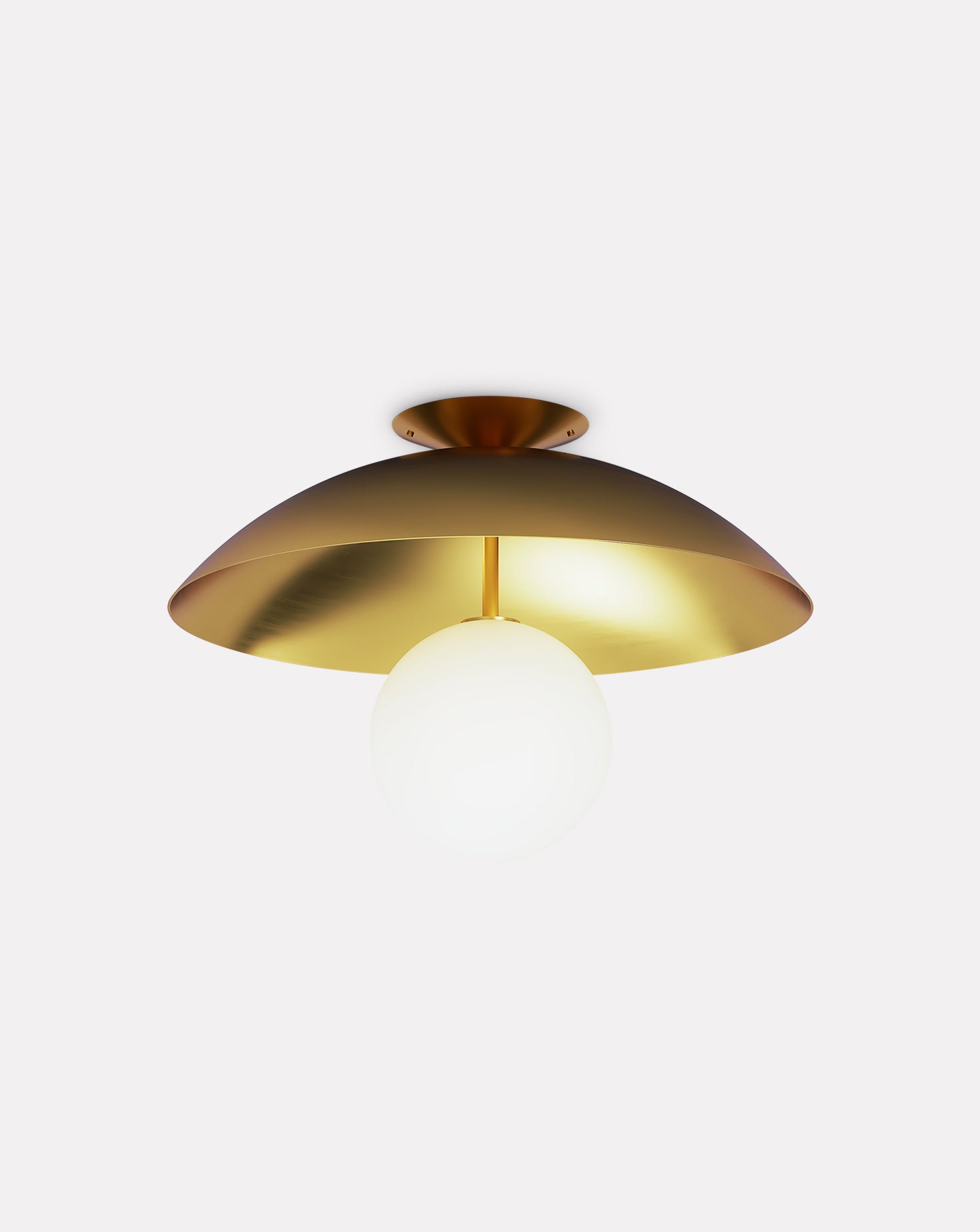 Up and Down Glass and Metal Pendant