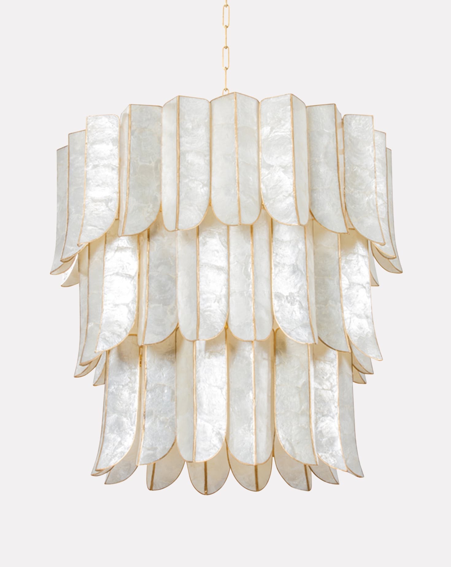 Cartagena Vintage Gold Leaf Chandelier