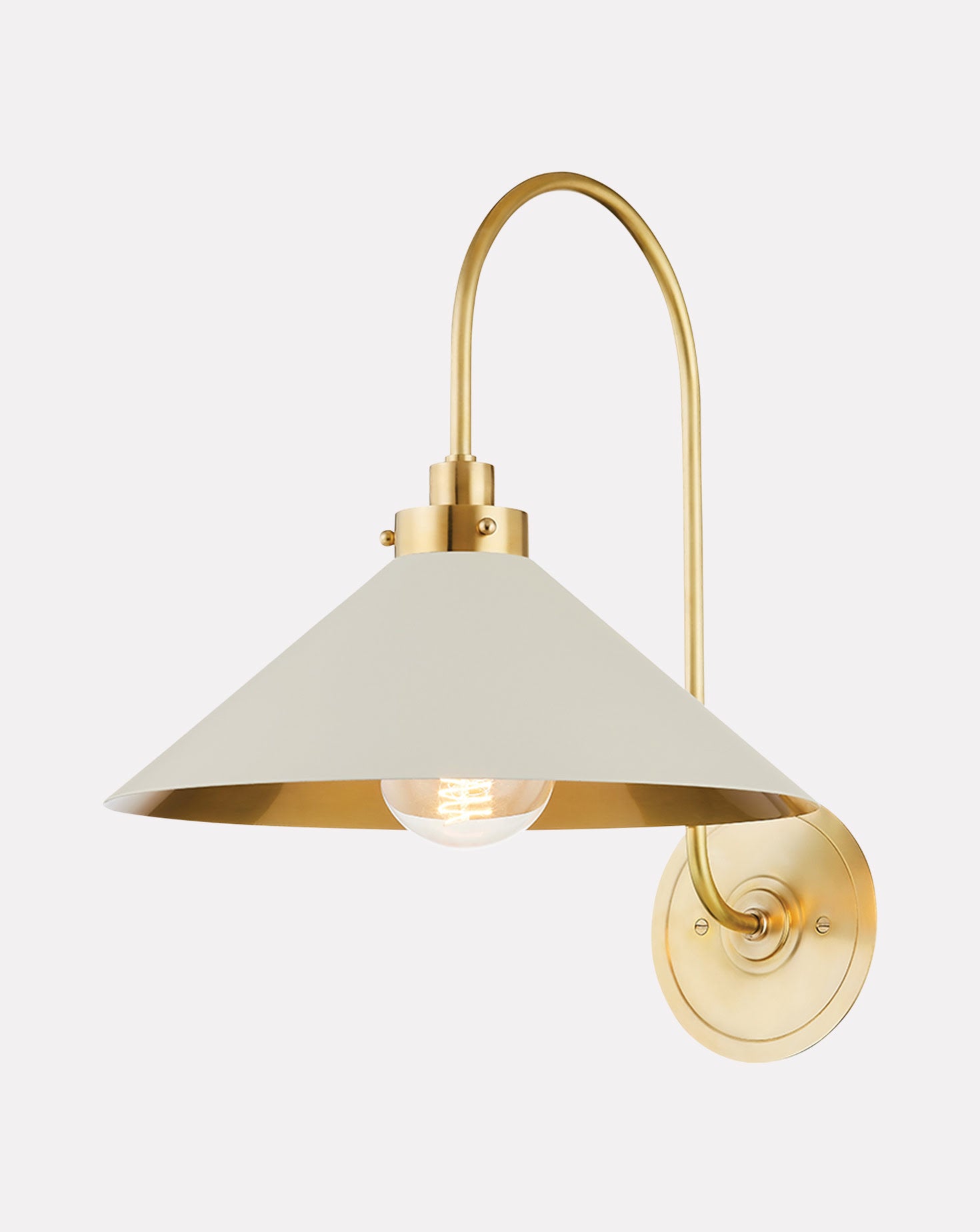 Clivefon Aged Brass Wall Sconce